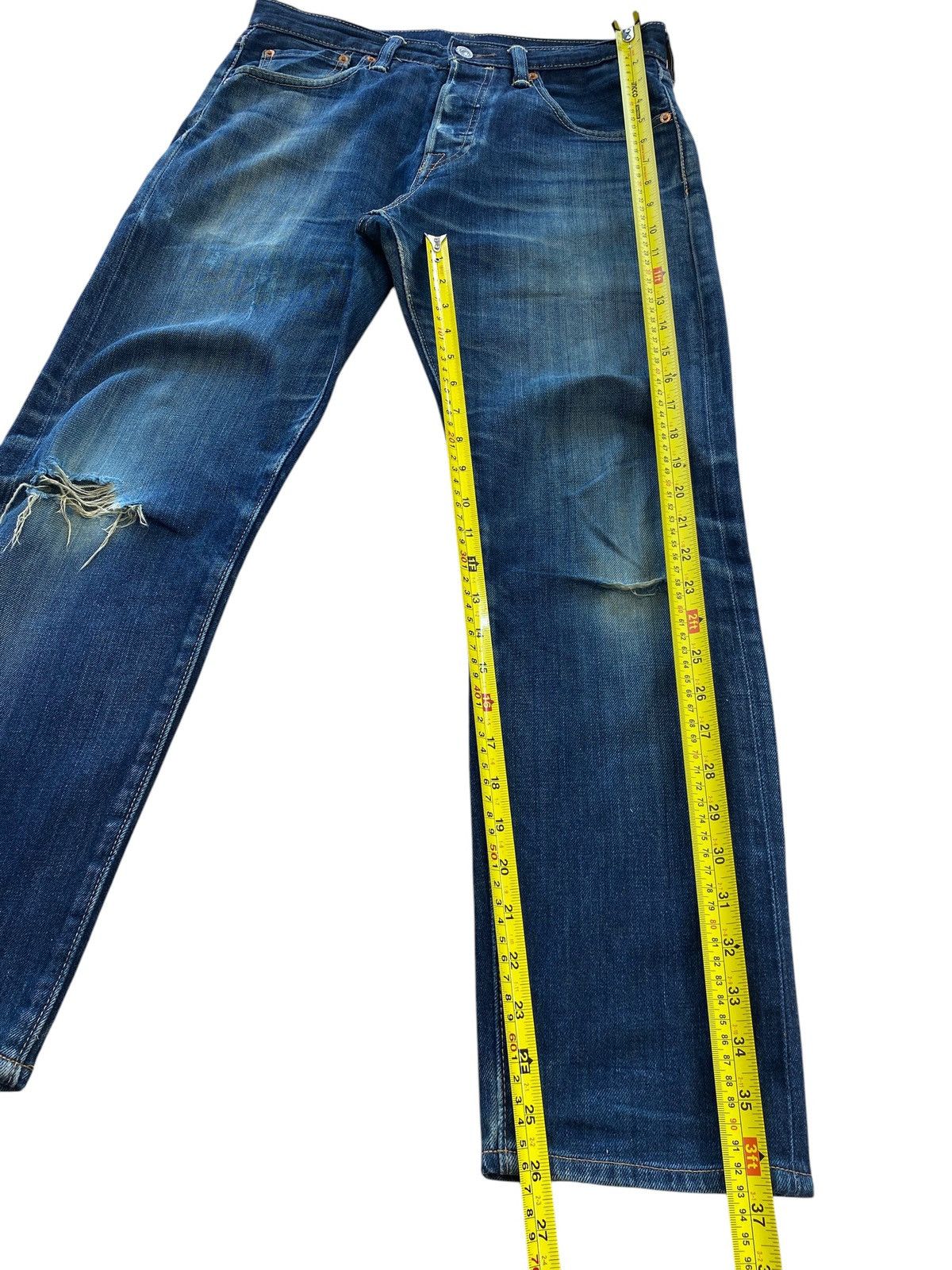 Levi's Levi’s Blue Wash Ripped Style Skinny Leg Jeans Size US 31 - 8 Thumbnail