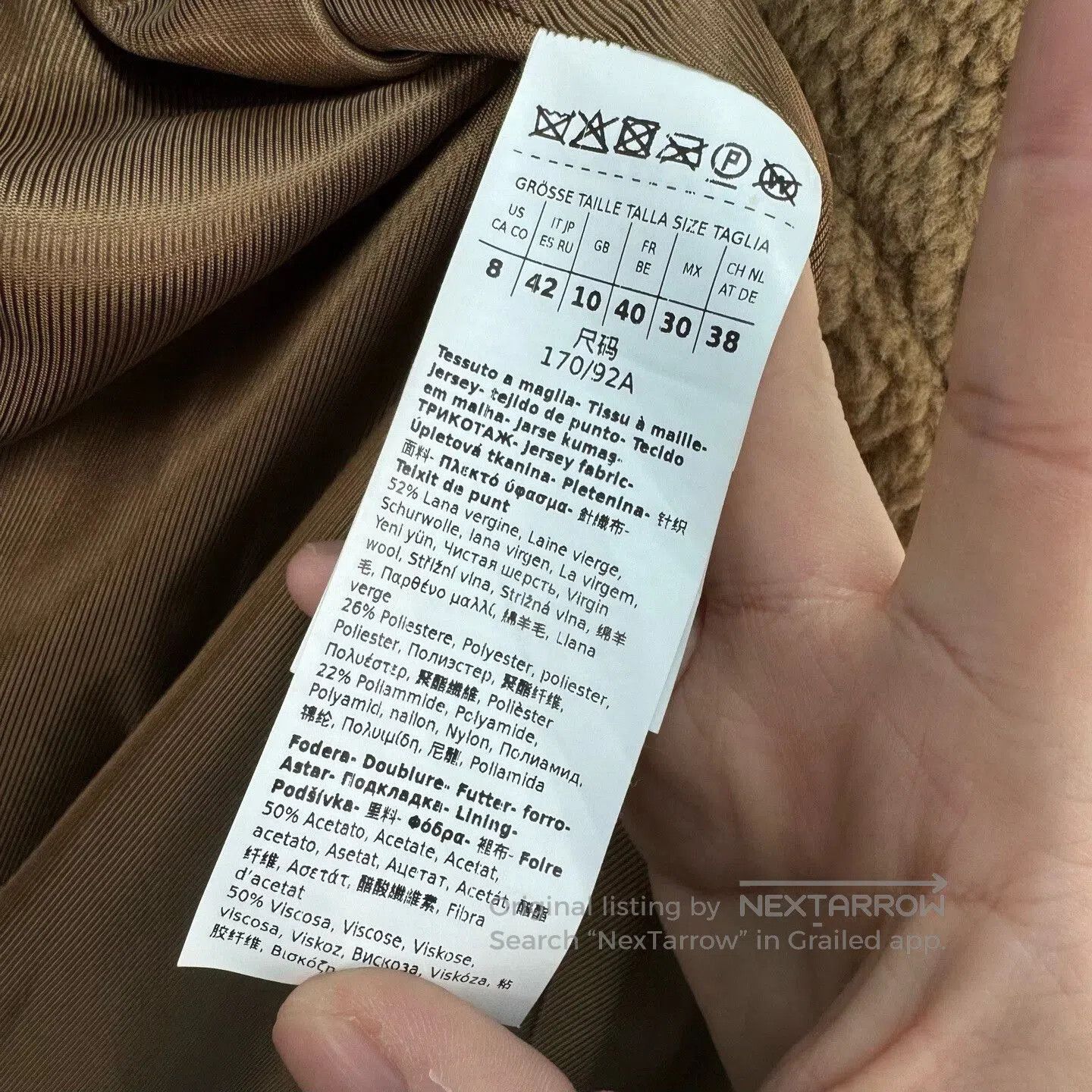 Weekend Max Mara MaxMara Weekend Collection Brown Teddy Coat. Size M / US 6-8 / IT 42-44 - 6 Thumbnail