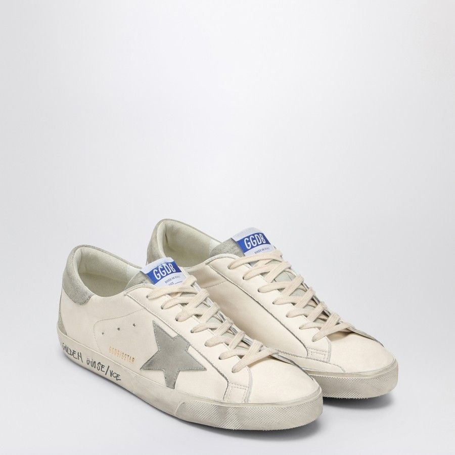 Golden Goose o1d2blof0325 Super Star Low-Top Sneakers in White/Grey Size US 11 / EU 44 - 2 Thumbnail