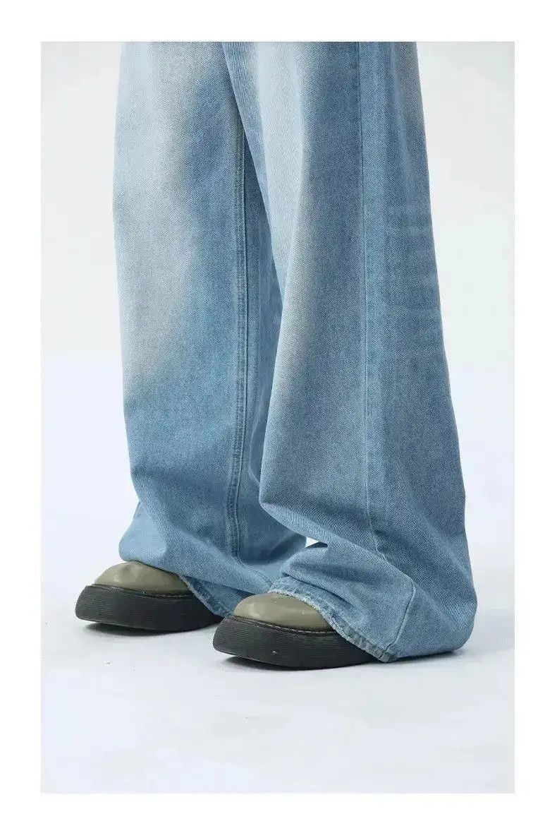 Japanese Brand Wide Leg Casual Simple Style Jeans Pants Size US 30 / EU 46 - 2 Thumbnail