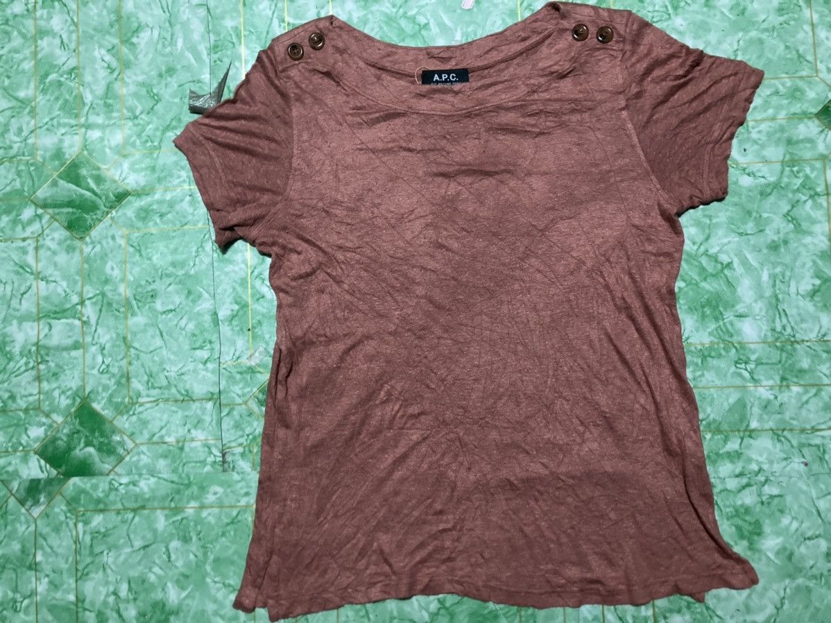 A.P.C. × Designer Apc Crop Top T-shirt Size XS / US 0-2 / IT 36-38 - 1 Thumbnail