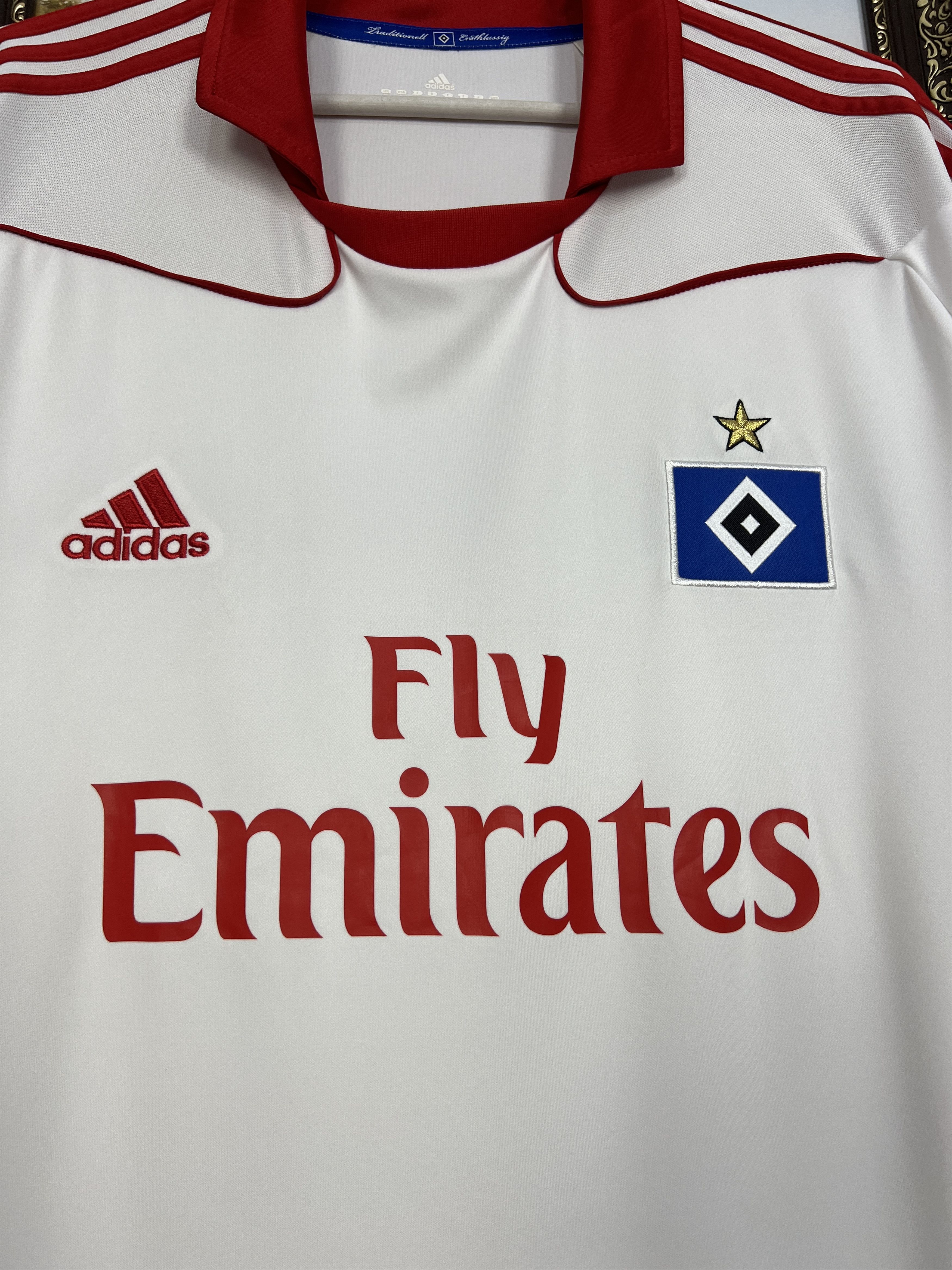 Adidas Hamburg Home football shirt 2010 Soccer Jersey Trikot Rare Size US XL / EU 56 / 4 - 3 Thumbnail