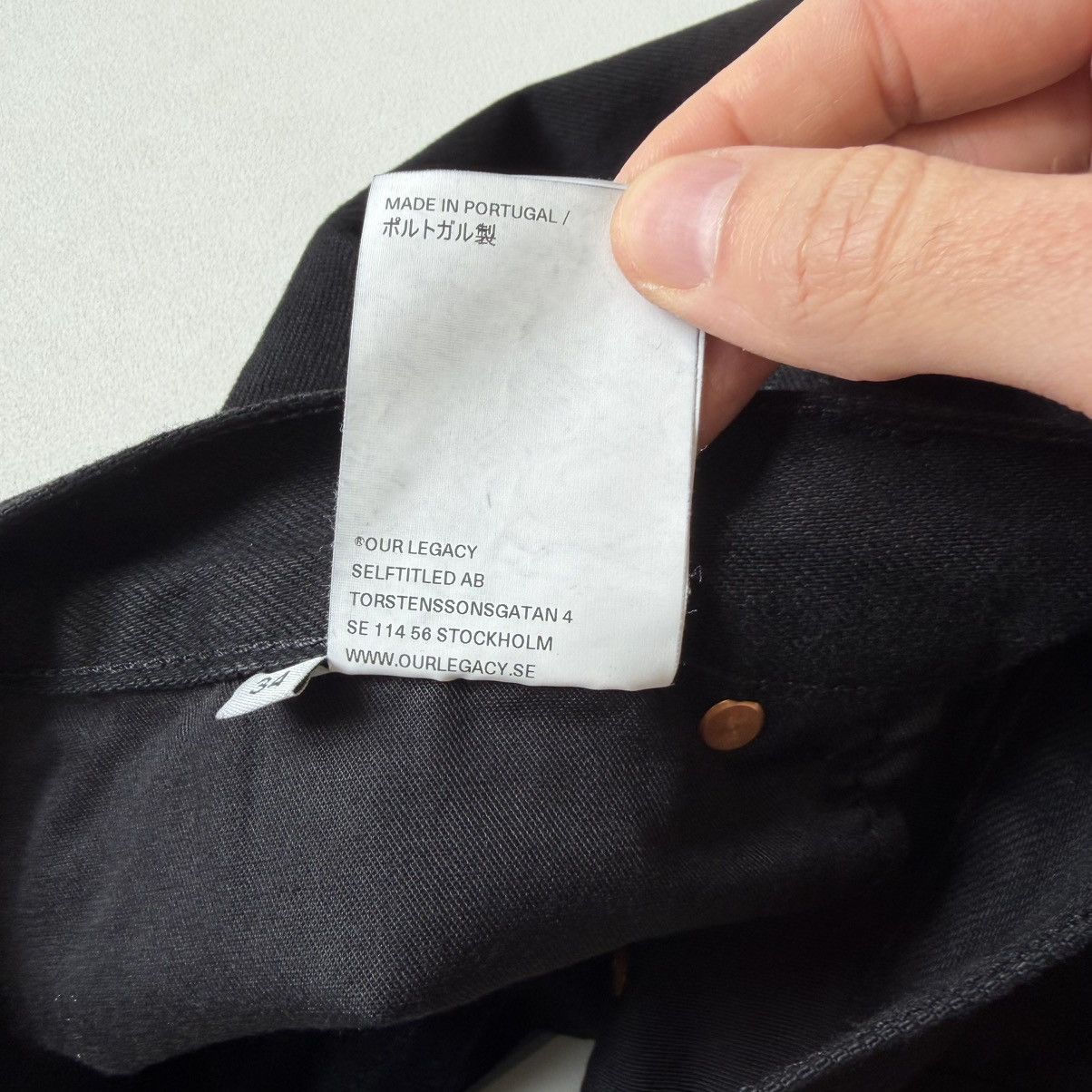 Our Legacy Washed Black Denim ‘Second Cut’ Jeans Size US 34 / EU 50 - 8 Thumbnail