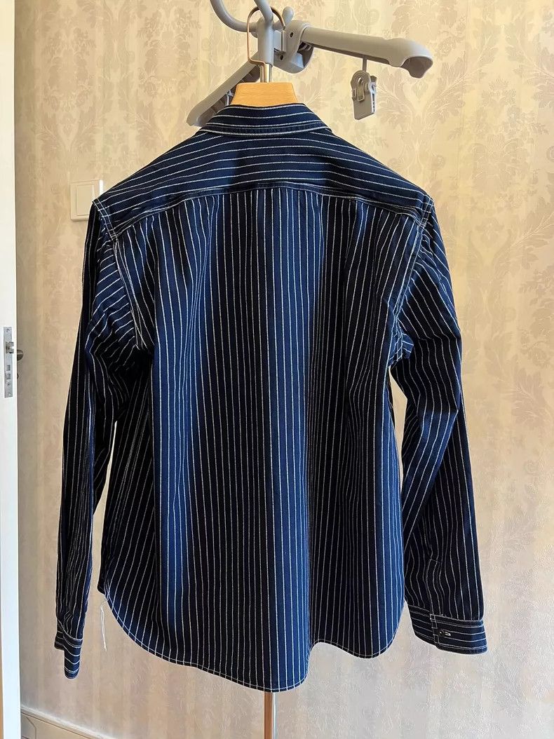 The Real McCoy's The Real McCoys Spot Dye Workwear Shirt, Size 17 Size US L / EU 52-54 / 3 - 2 Thumbnail