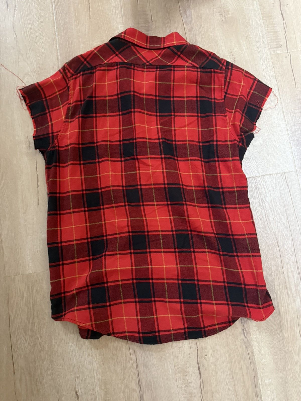 Fear of God Fear of gold mens plaid cutoff Size US XL / EU 56 / 4 - 3 Thumbnail