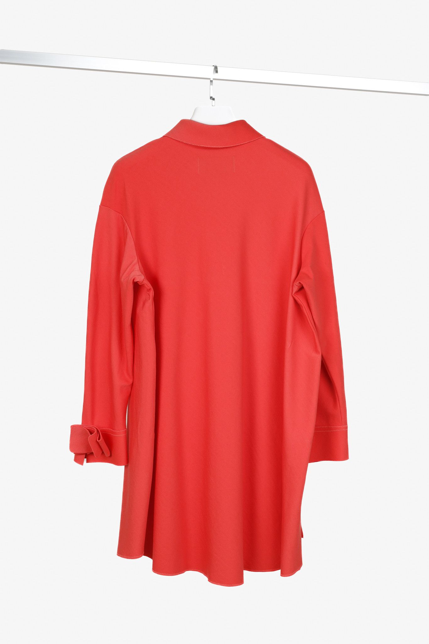 Marie Saint Pierre Marie Saint Pierre Hibiscus Ponte Bow-Cuff Long-Sleeve Dress Size XL / US 12-14 / IT 48-50 - 2 Thumbnail
