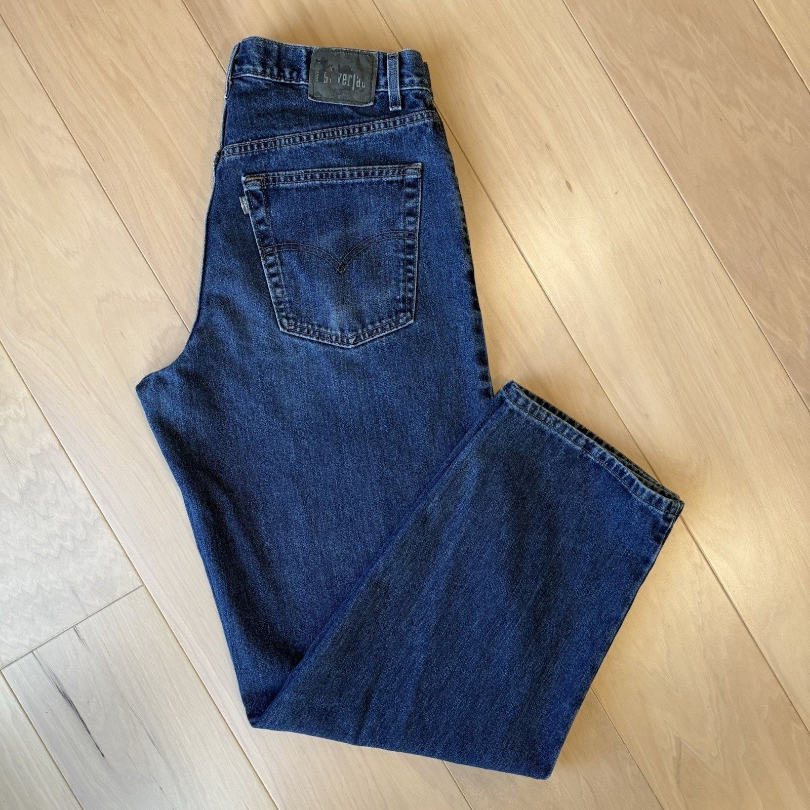 Levi's × Vintage Vintage Levis Silver Tab Jeans 35 Blue 90s Baggy Denim Size US 35 - 2 Thumbnail