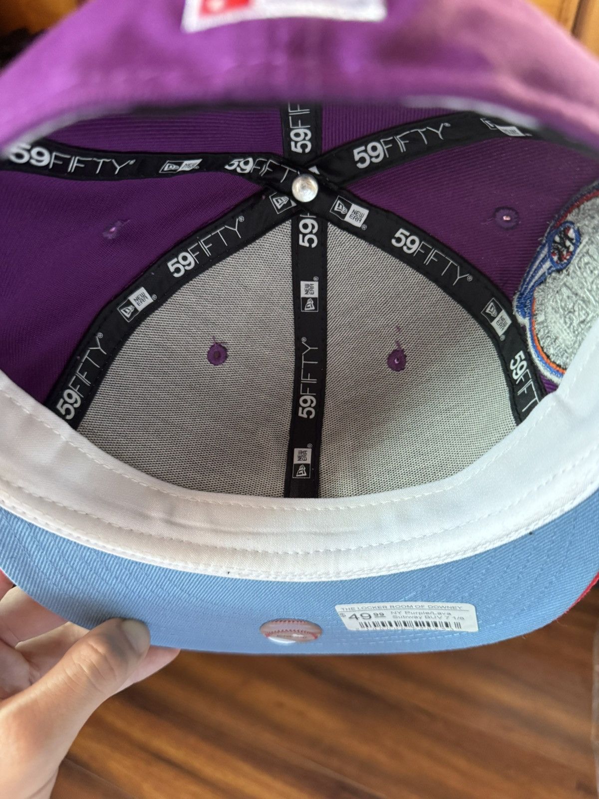Hat Club Size 7 1/8 NY Yankees 2000 Subway Series Jae Tips Blue UV Size ONE SIZE - 6 Thumbnail