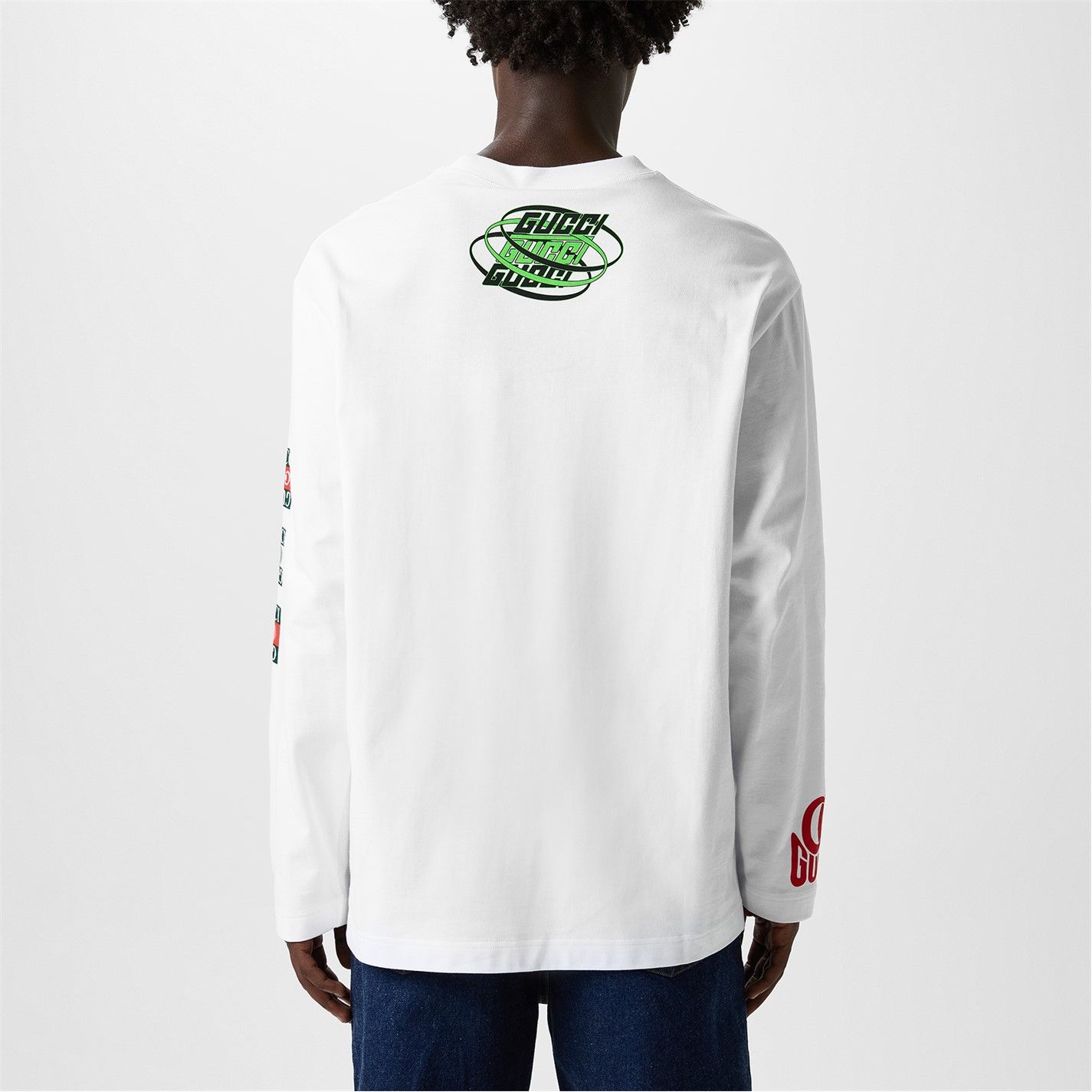 Gucci GUCCI Logo Print Long Sleeve T-Shirt Size US XL / EU 56 / 4 - 4 Thumbnail