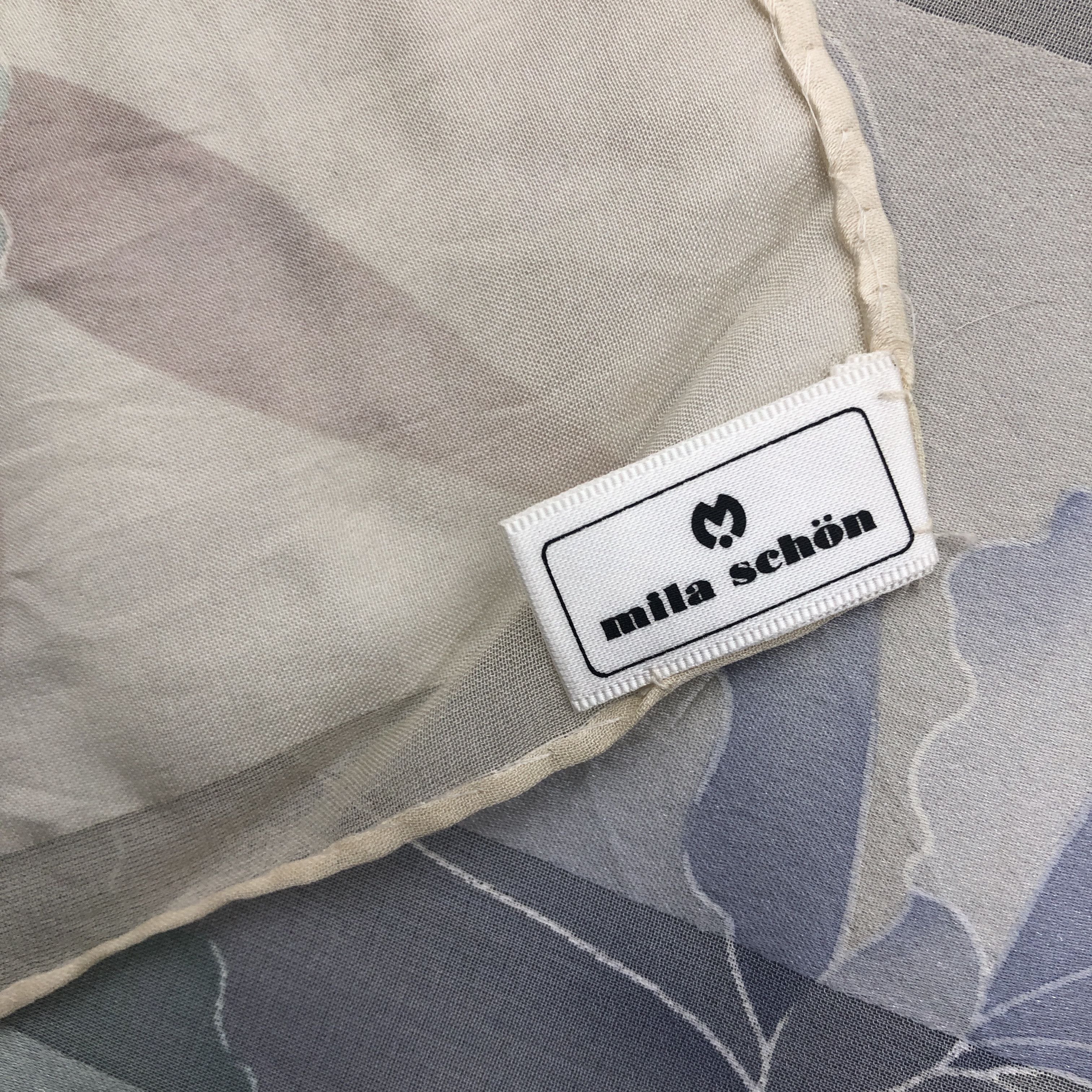 Mila Schon × Vintage Vintage Mila Schon SILK Scarf Twill Stole Wraps Scarves Size ONE SIZE - 18 Thumbnail