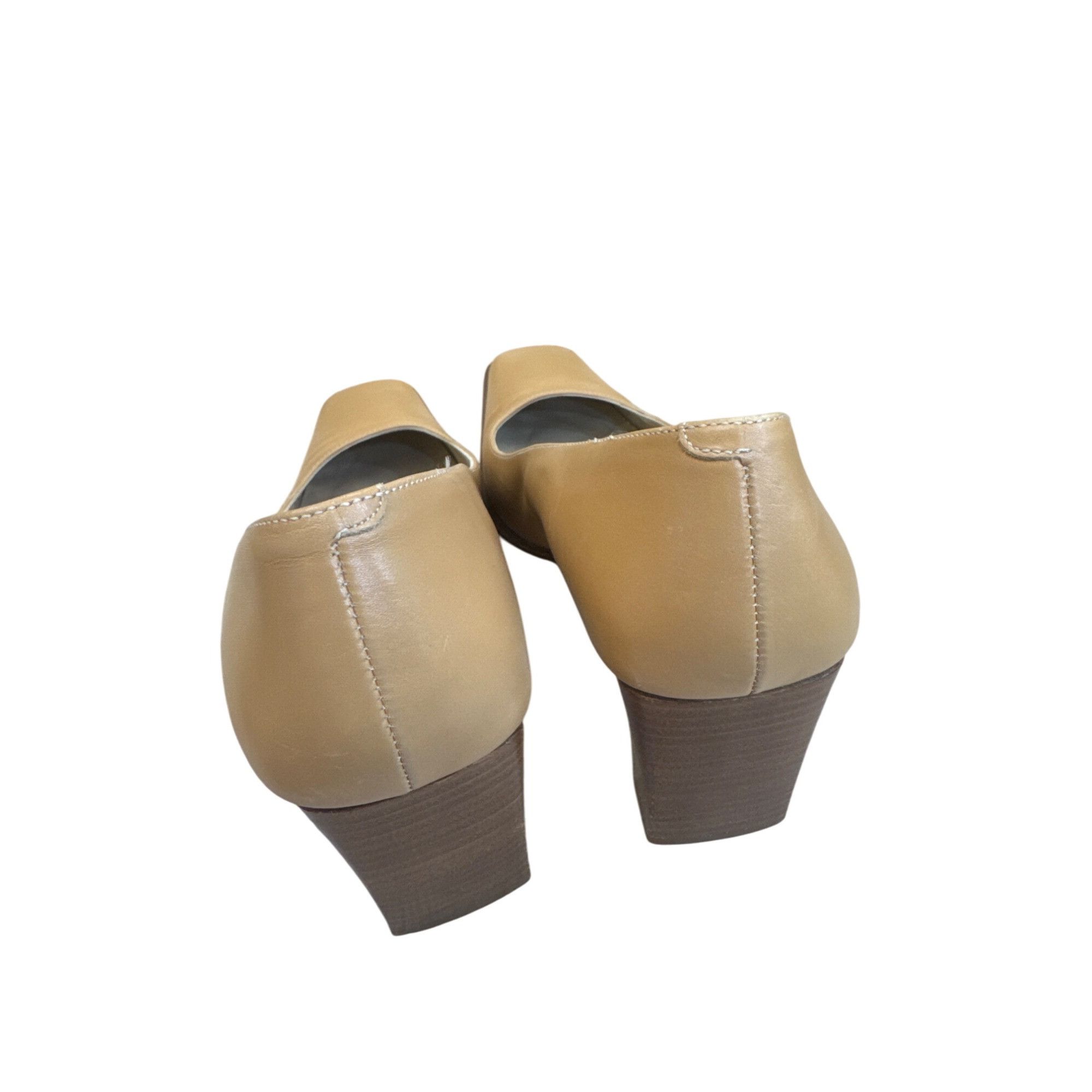 Coach Coach Malorie womens Vintage Tan Leather Square heels pumps Size US 8 / IT 38 - 4 Thumbnail