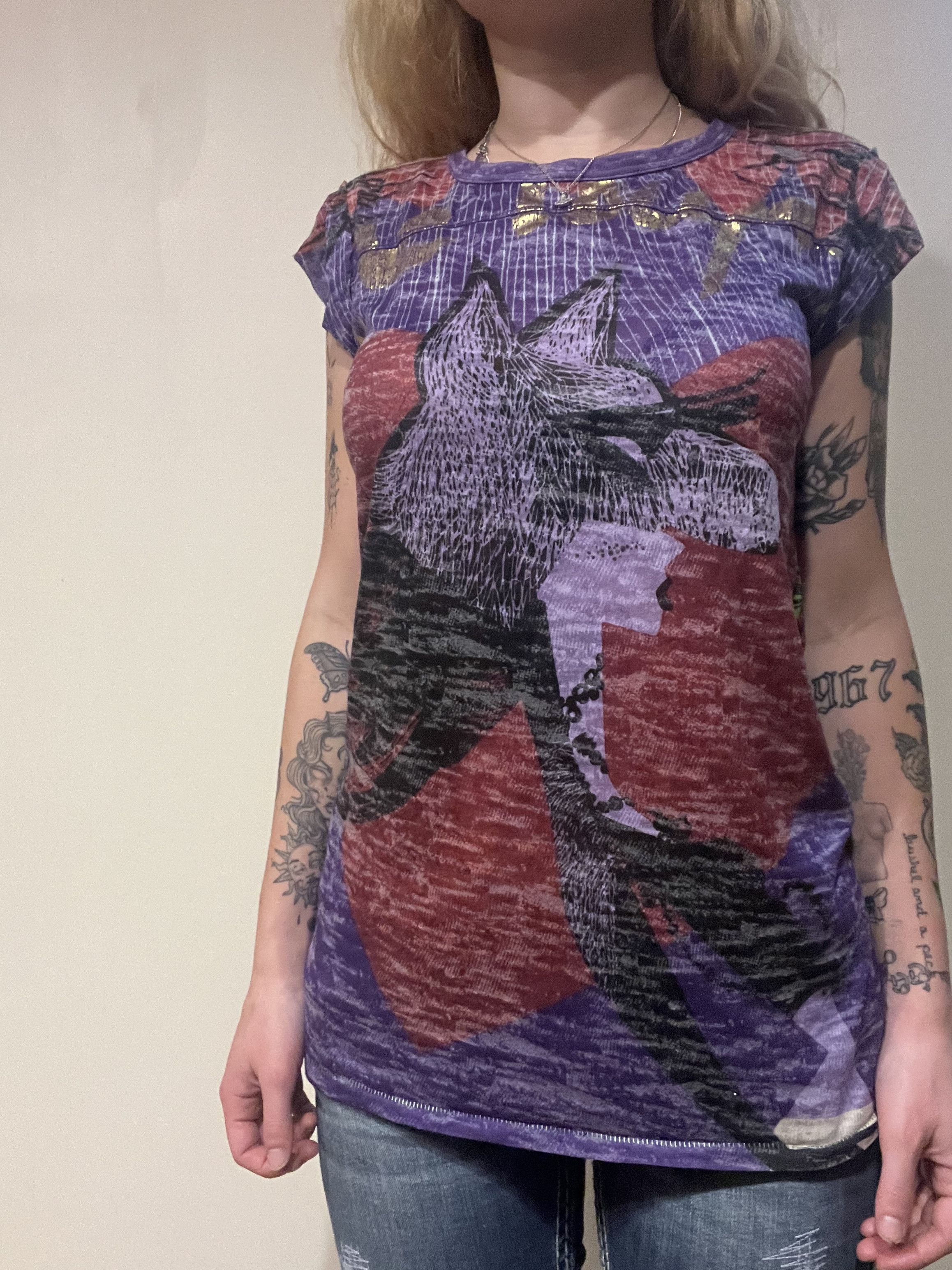 Custo Barcelona Custo Barcelona wolf woman graphic top Size XS / US 0-2 / IT 36-38 - 1 Thumbnail