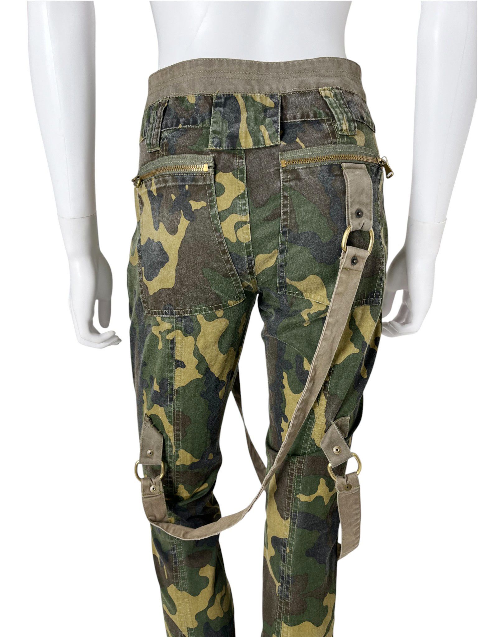 Dolce & Gabbana F/W 2003 Bondage Parachute Camo Pants Size 27" / US 4 / IT 40 - 9 Thumbnail