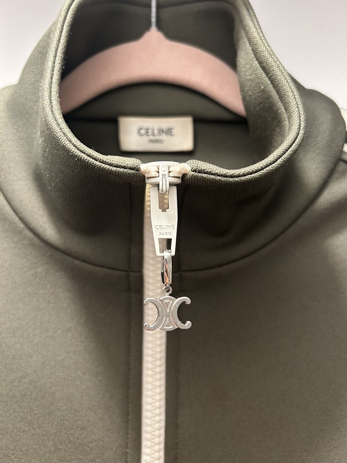 Celine Celine khaki track top Size US XS / EU 42 / 0 - 3 Thumbnail