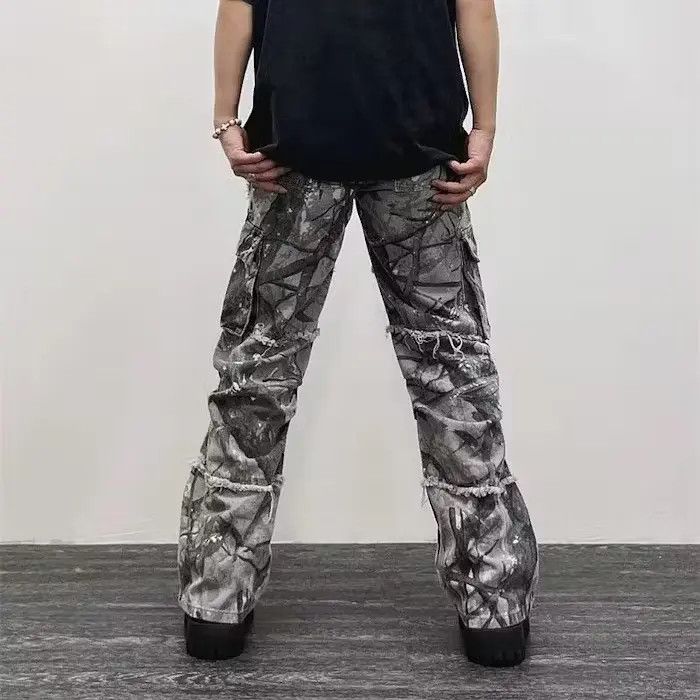 Japanese Brand × Vintage Camouflage Y2K Fashion Baggy Jeans Cargo Pants Size US 30 / EU 46 - 5 Thumbnail
