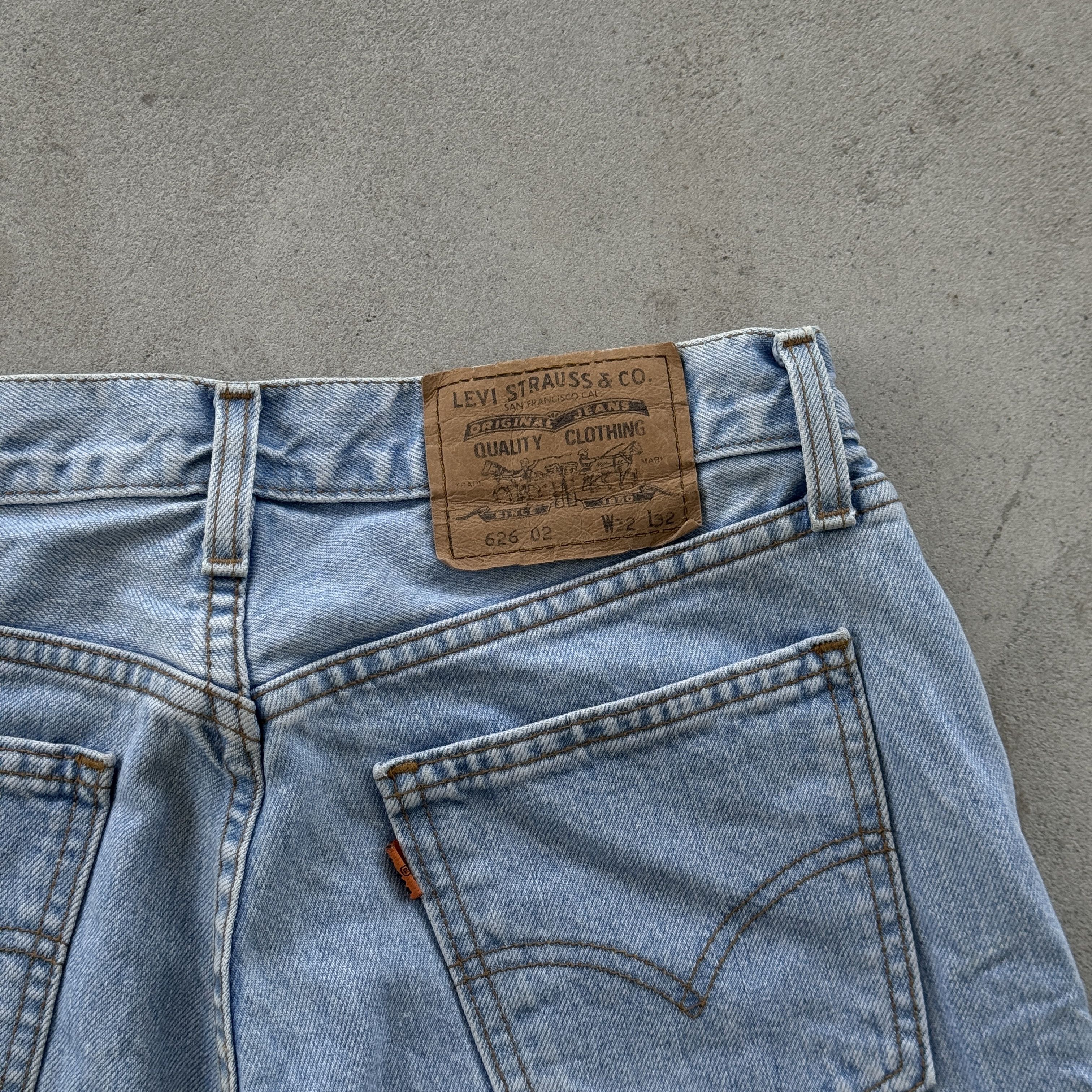 Levi's Vintage Levi’s 626 Orange Tab Denim Jeans Light Wash W32 L32 Size US 32 / EU 48 - 3 Thumbnail