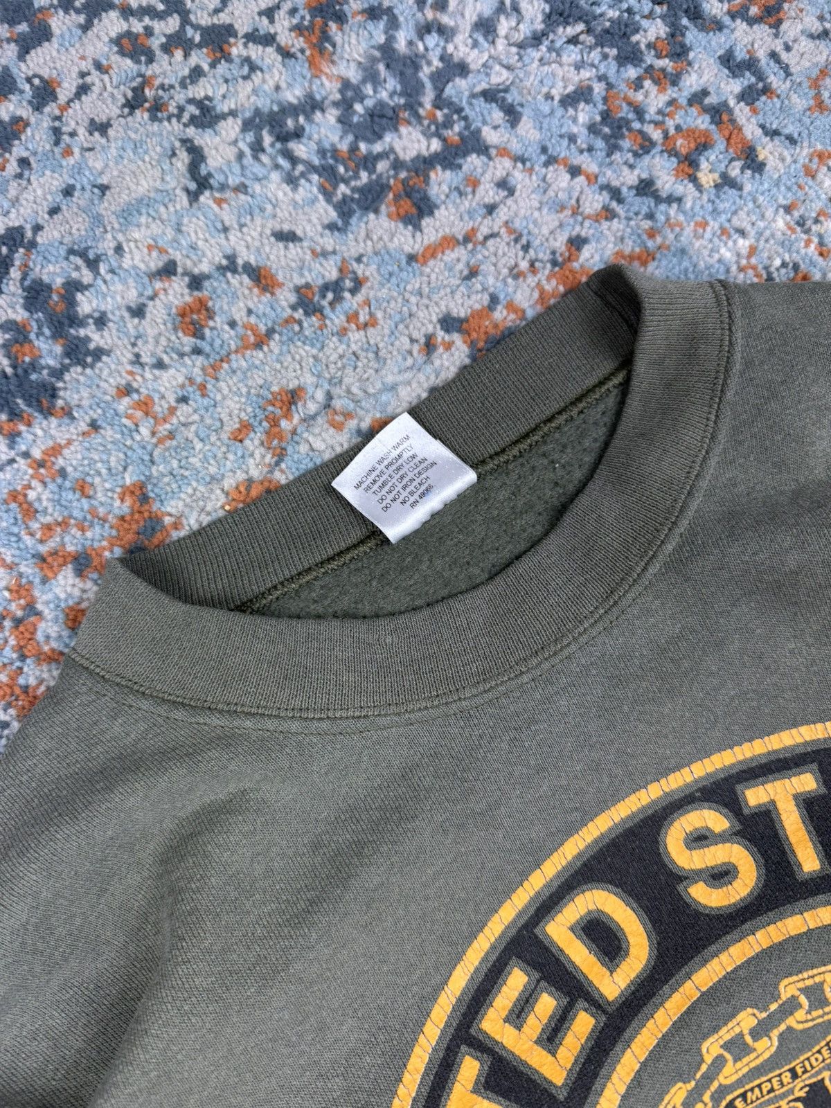 Vintage Vintage 90s United States Marine Corps USMC sweatshirt boxy Size US L / EU 52-54 / 3 - 8 Thumbnail