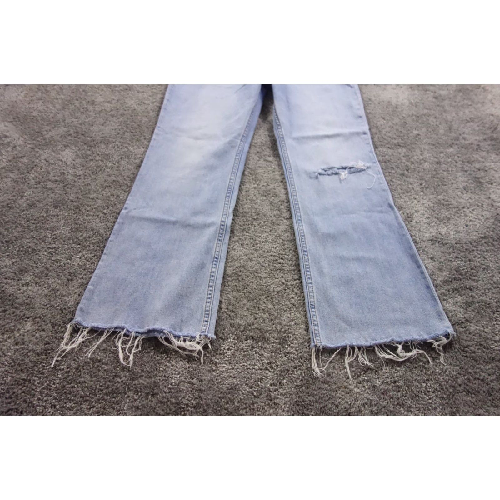 VINTAGE Rag & Bone Jeans Womens 28 Blue Casey High Rise Ankle Flare Fray Hem Lucy
