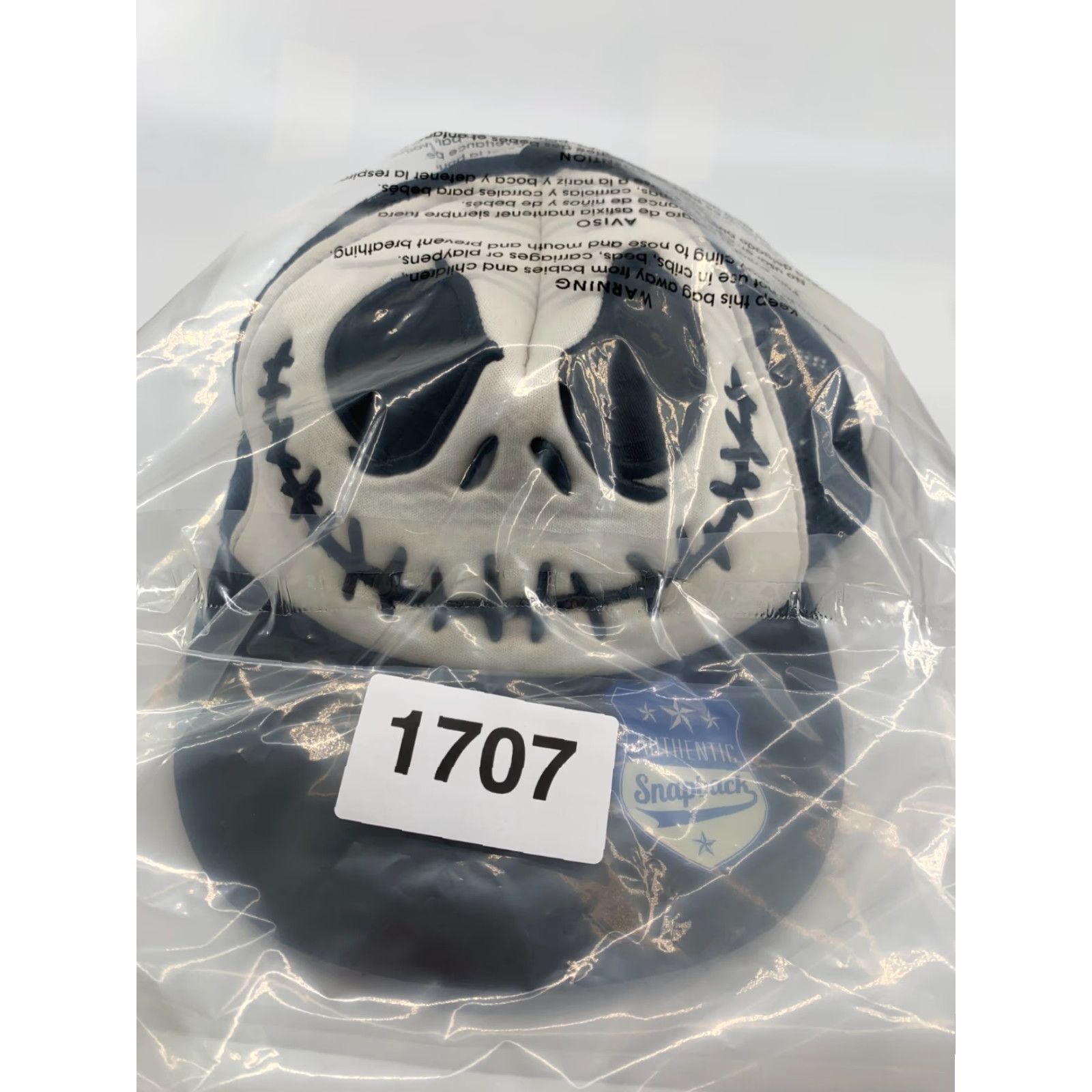 Disney Disney Trucker Hat Men Black Tim Burtons The Nightmare Before Christmas Adjustable Snapback Hat Size ONE SIZE - 6 Thumbnail