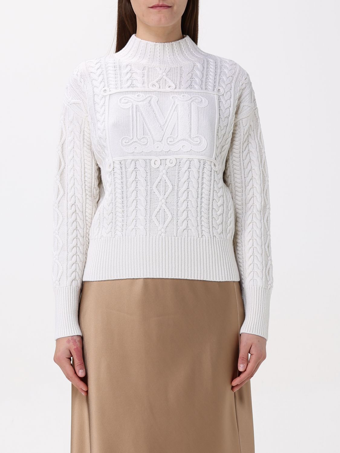 Max Mara Max Mara Sweater Woman White Size S / US 4 / IT 40 - 1 Thumbnail