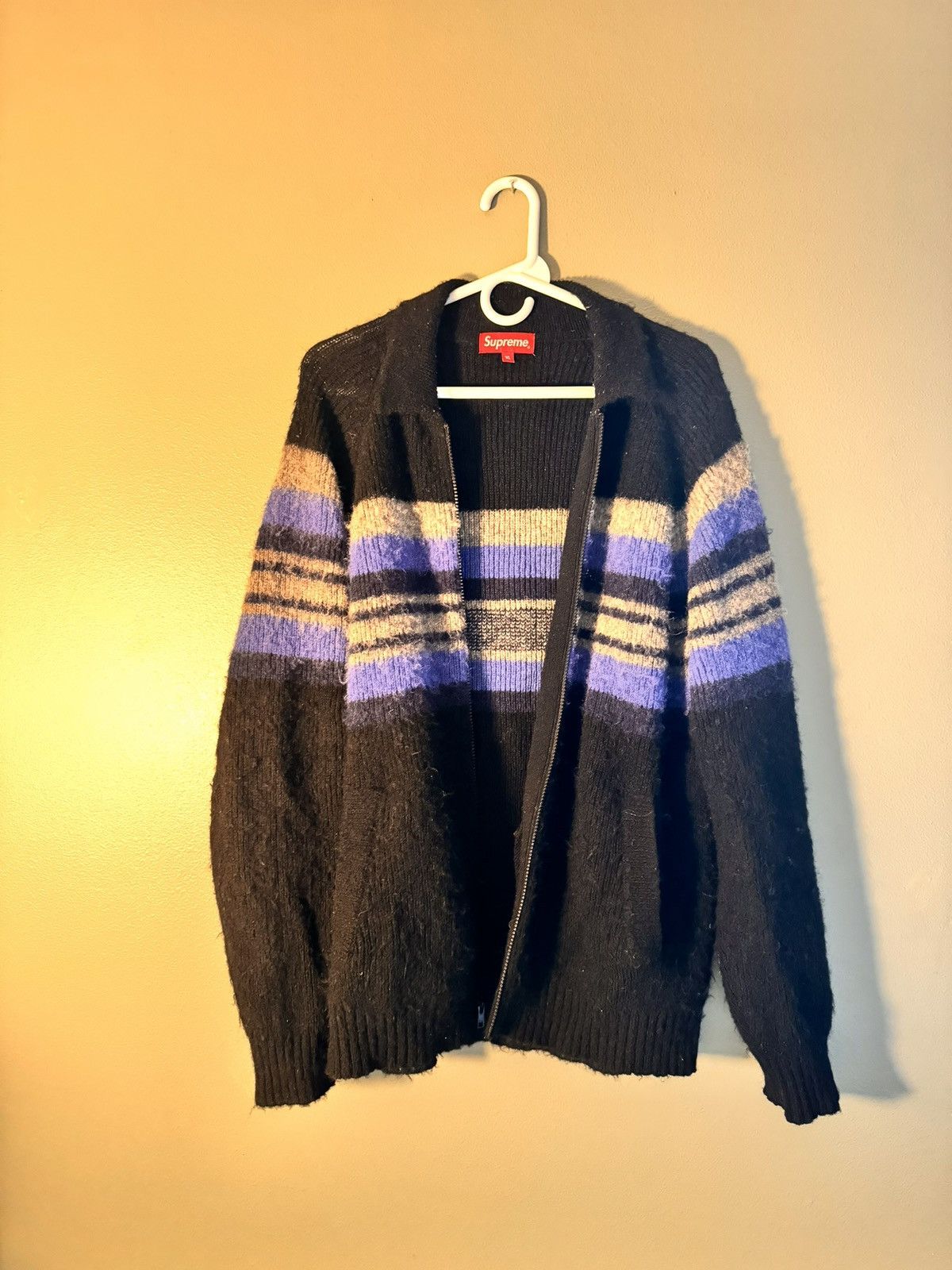Supreme Brushed wool knit w/ zipper Size US XL / EU 56 / 4 - 7 Thumbnail