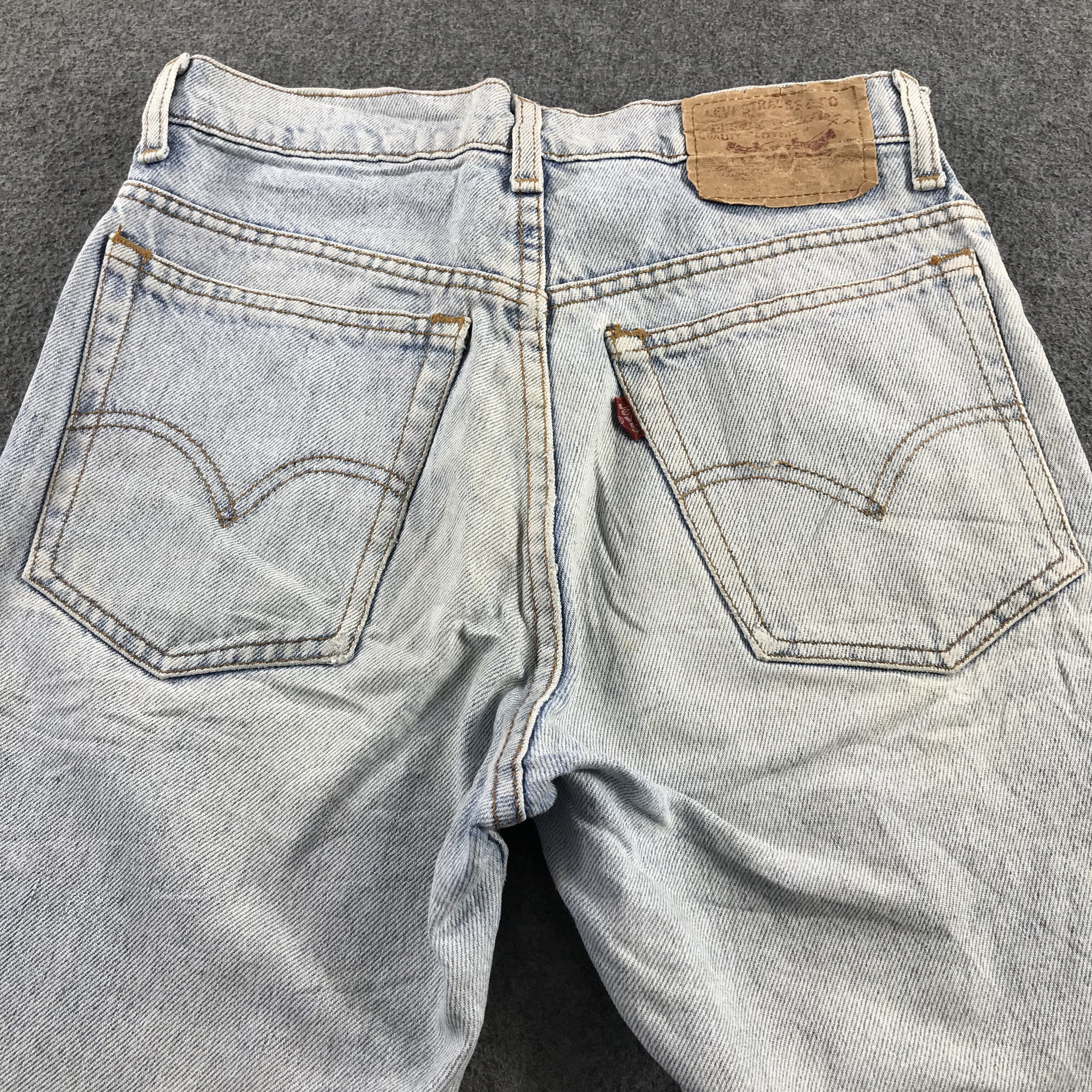 Levi's Vintage Levis Jeans Faded Blue Short Pants KJ3450 Size US 28 / EU 44 - 3 Thumbnail