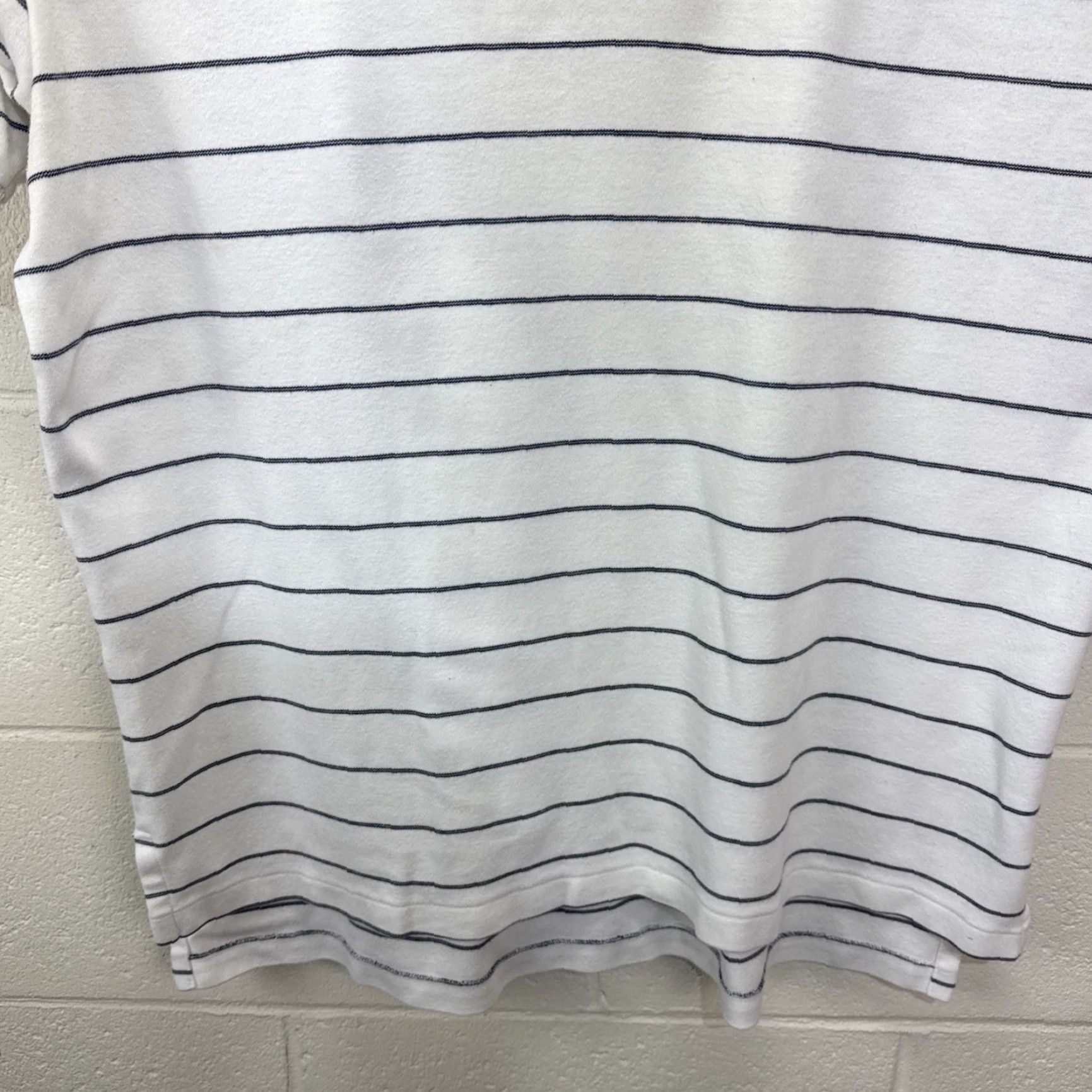 Polo Ralph Lauren Vintage Polo Ralph Lauren Men’s XL White Blue Stripe Polo Shirt Casual Workwear Summer Short Sleeve Size US XL / EU 56 / 4 - 7 Thumbnail