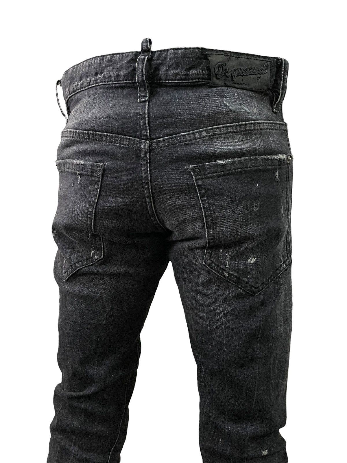 Dsquared2 Dsquared2 Grey Wash Scratch Avant Garde Style Ripped Jeans Size US 31 - 5 Thumbnail