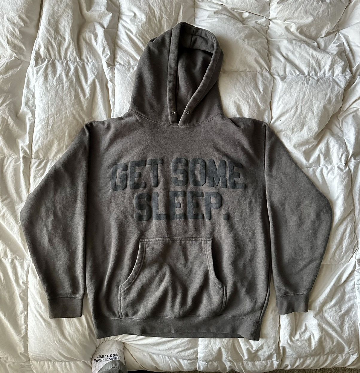 image of Get Some Sleep Ihidfltf Hoodie (Discontinued) in Grey, Men's (Size Large)