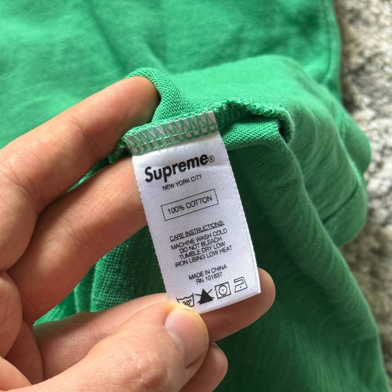 Supreme Supreme Pocket Tee SS18 Kelly Green Sz L Size US L / EU 52-54 / 3 - 6 Thumbnail