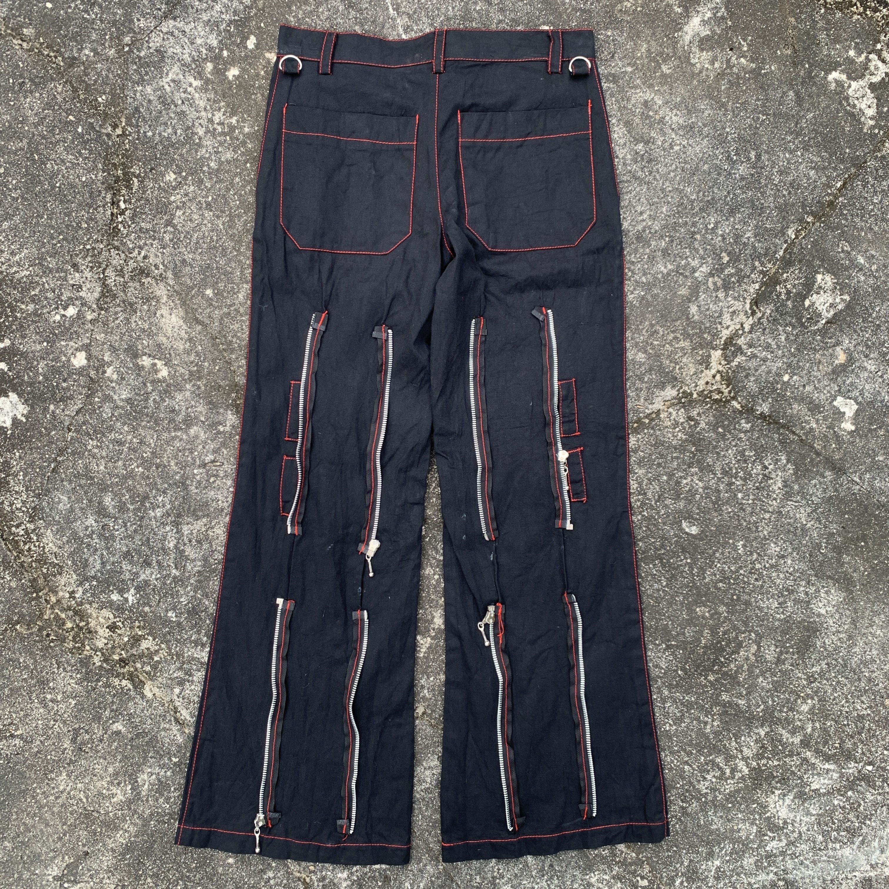 Japanese Brand Punk Bondage Secret Agents Style Pants Size 29" - 5 Thumbnail