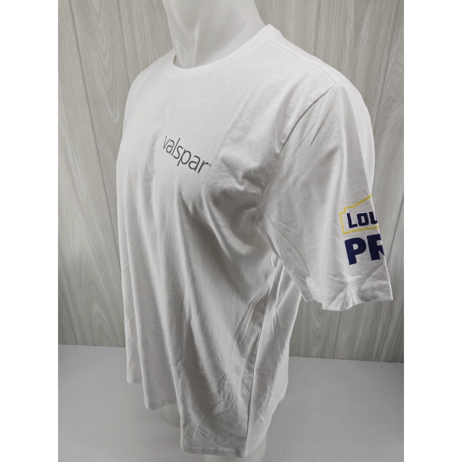 Vintage Lowes Pro Promotional Valspar Shirt Unisex Size XL White Cotton Blend Shirt Mens Short Sleeve Crew Neck T-Shirt Size US XL / EU 56 / 4 - 4 Thumbnail