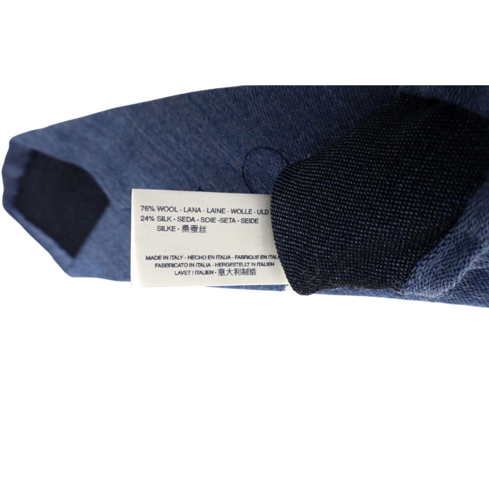 Suitsupply Suitsupply Tie Men's 150 x 8 CM Silk & Wool Pointed Classic Blue Tie Size ONE SIZE - 8 Thumbnail