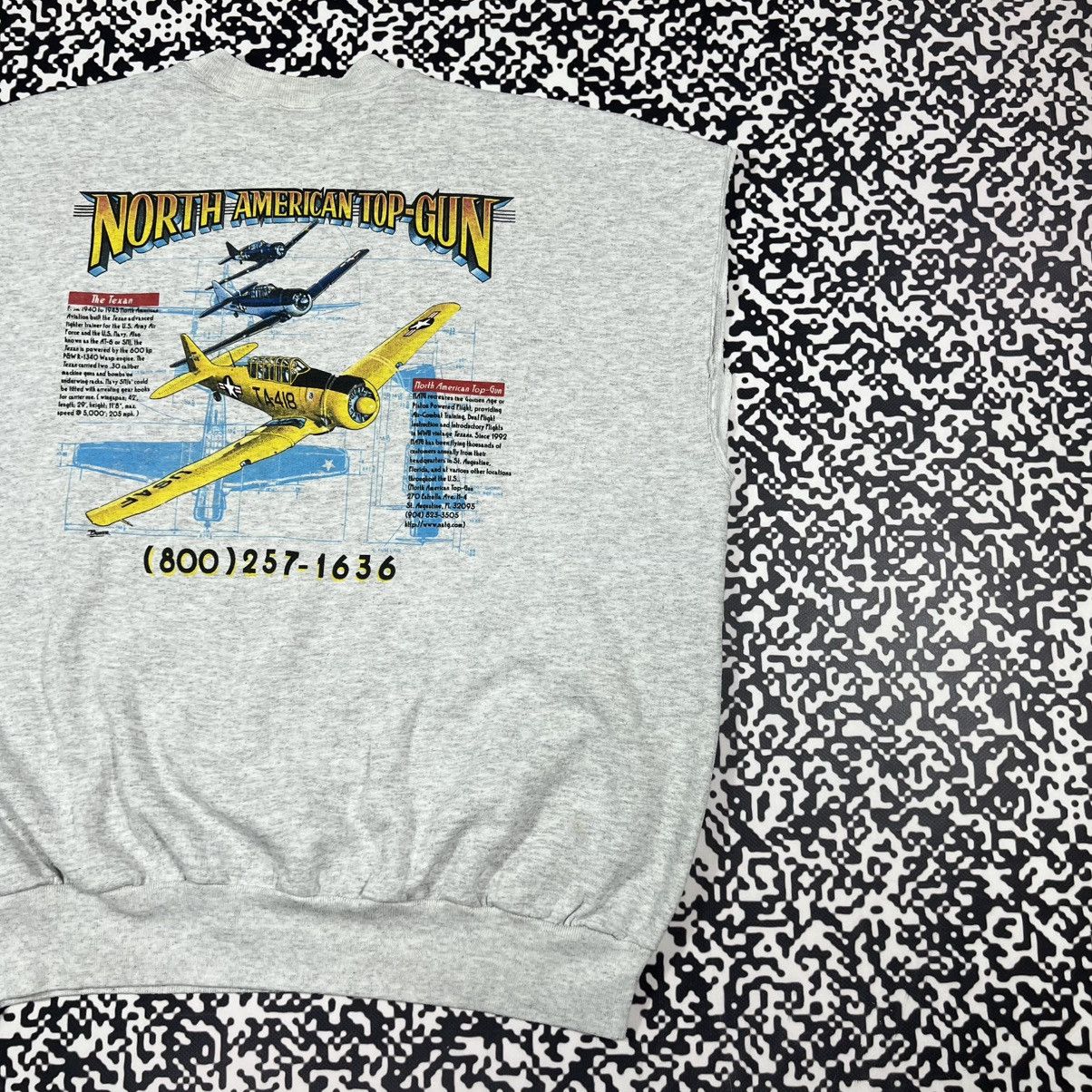 Vintage Vintage 90s American Top Gun USA Boxy Vest Retro Sweatshirt Size US XL / EU 56 / 4 - 4 Thumbnail