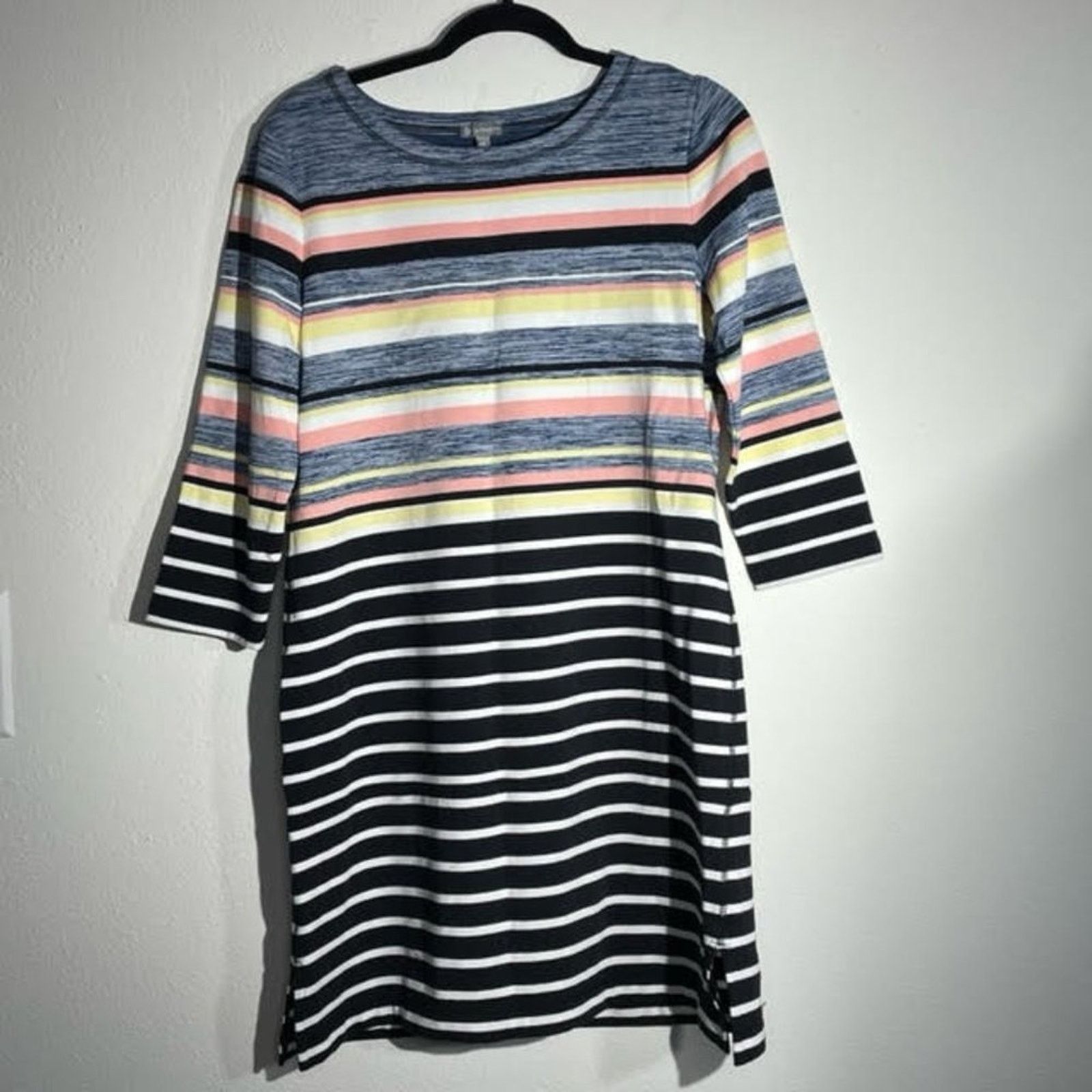 Other T By Talbots Striped Shift Dress Multicolor Size Medium Size M / US 6-8 / IT 42-44 - 1 Thumbnail
