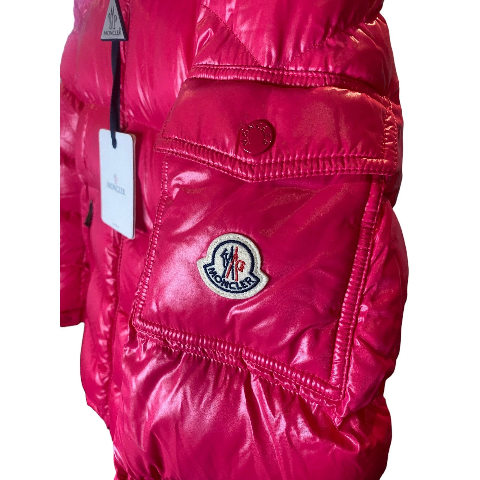 Moncler Moncler Maire Water Resistant Down Puffer Jacket Pink 2 Size S / US 4 / IT 40 - 4 Thumbnail