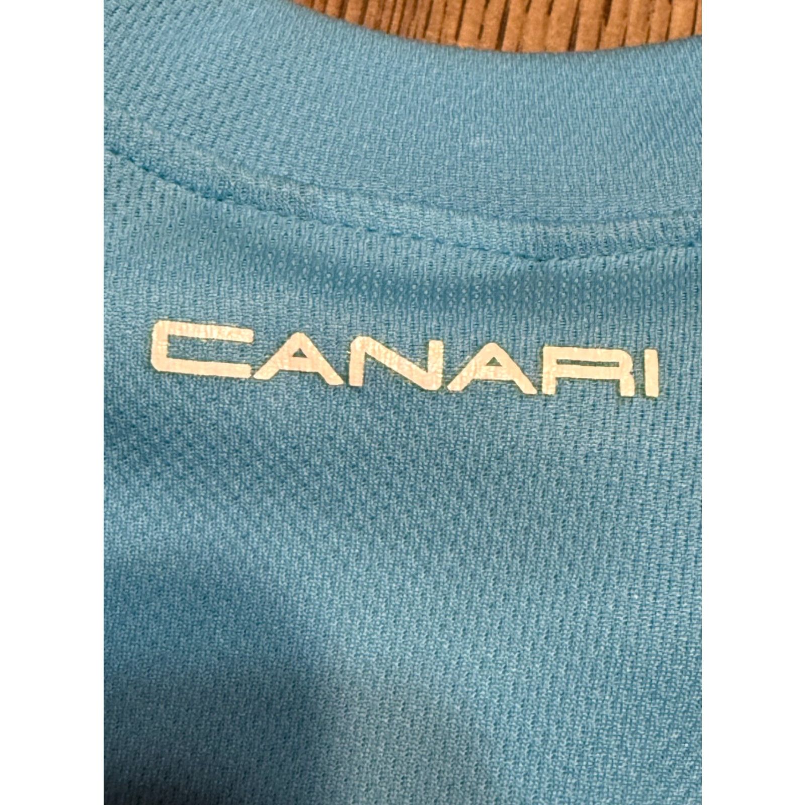 Vintage Canari Tank Top Men’s Large Blue 1/4 Zipper Sleeveless T-Shirt Size US L / EU 52-54 / 3 - 7 Thumbnail