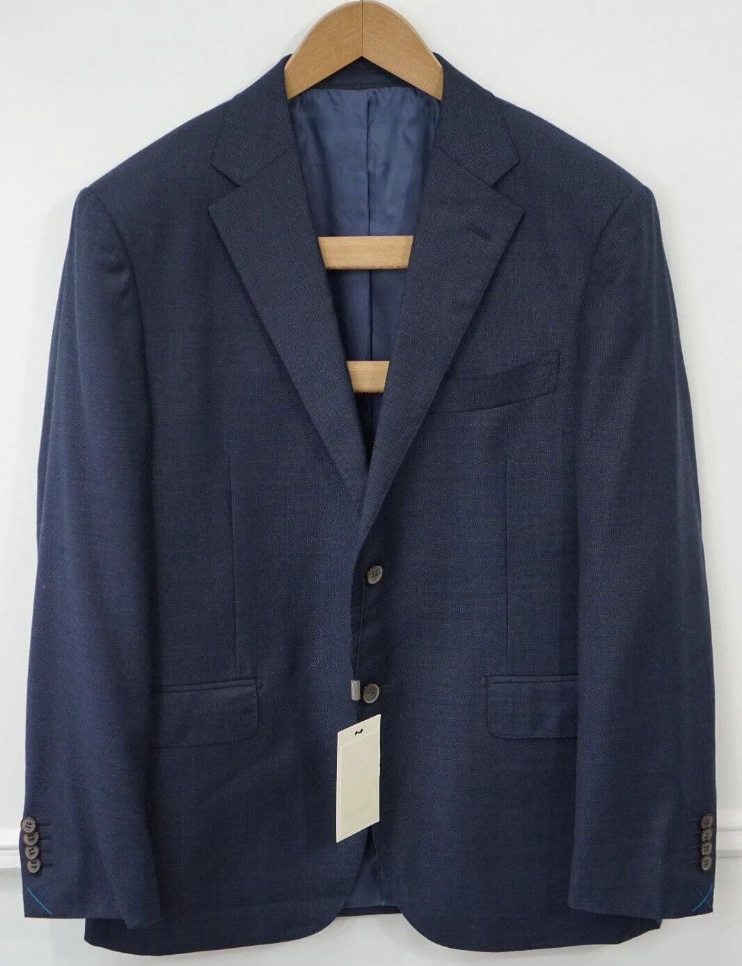 Suitsupply Men Suitsupply Blazer Napoli Single Breasted Reda Blue US42S Size 42S - 1 Thumbnail