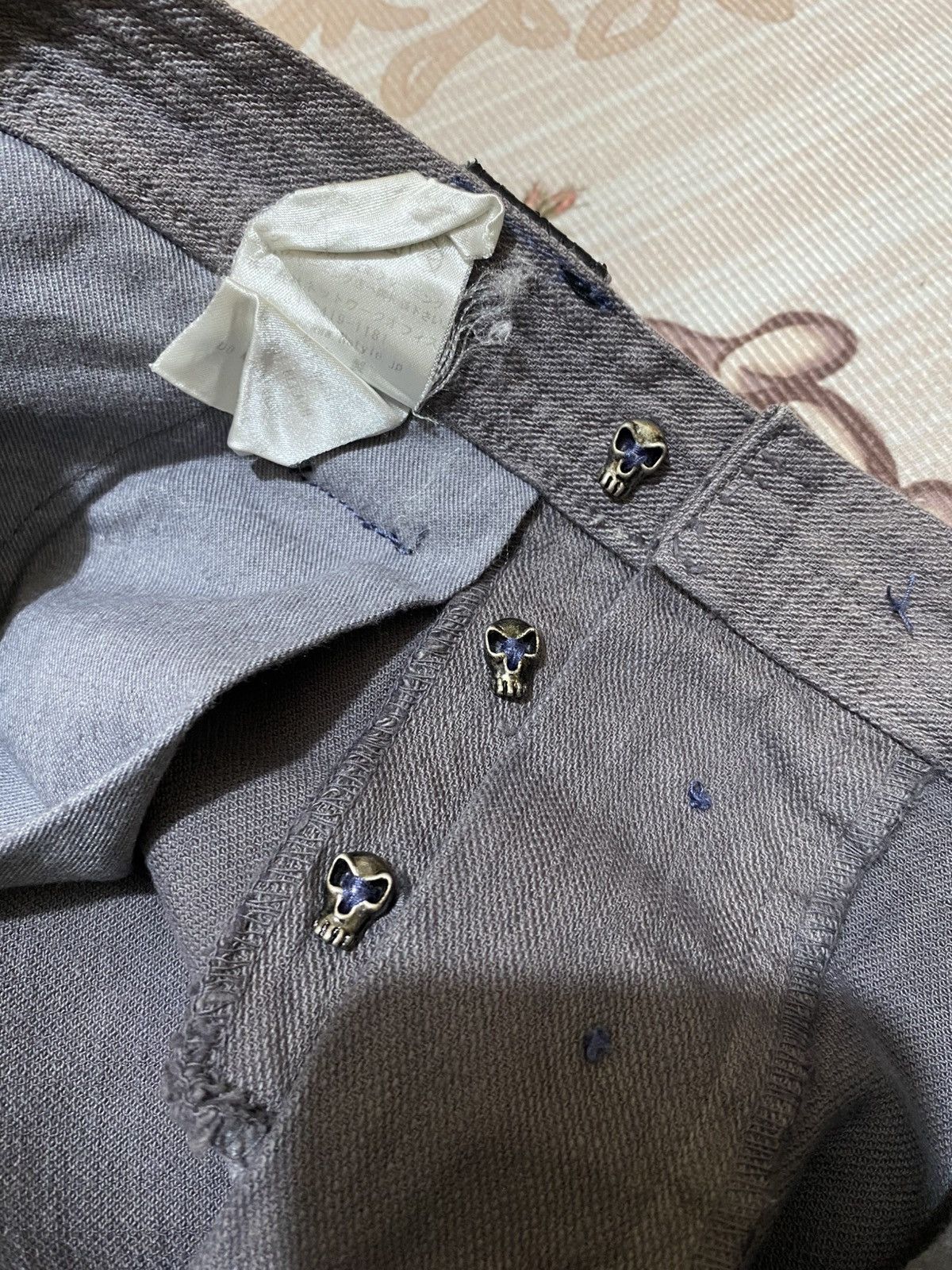 If Six Was Nine 2000s Nstly Japanese Snake Skin On Belt Denim Size US 33 - 9 Thumbnail