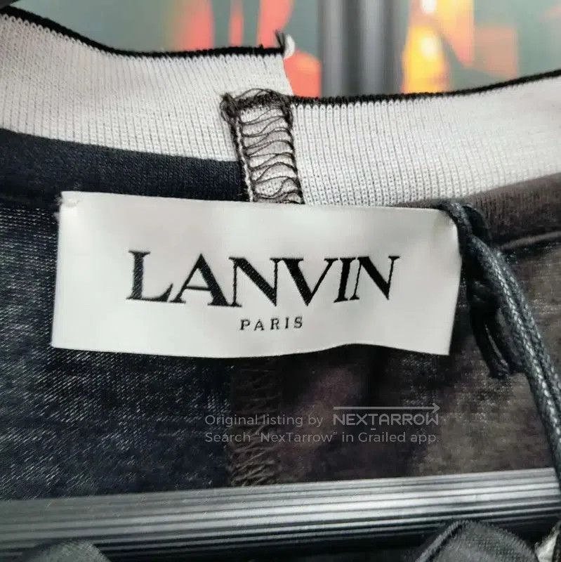 Lanvin Lanvin Black Graphic Short Sleeve T-Shirt . Size US S / EU 44-46 / 1 - 3 Thumbnail
