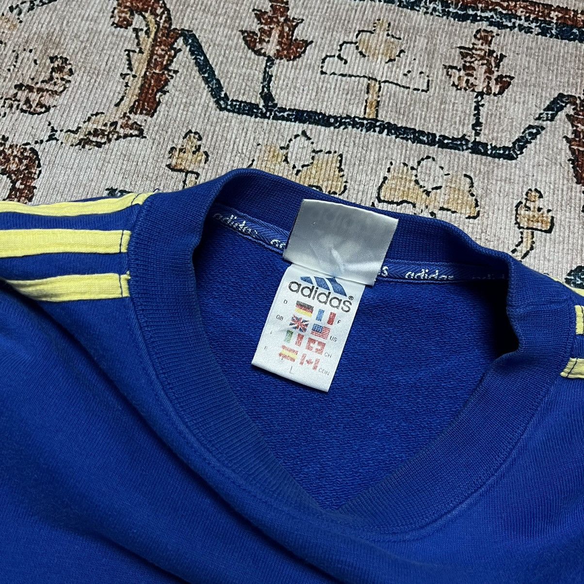Adidas Vintage Sweatshirts Addidas 3 Stripes Size US L / EU 52-54 / 3 - 5 Thumbnail