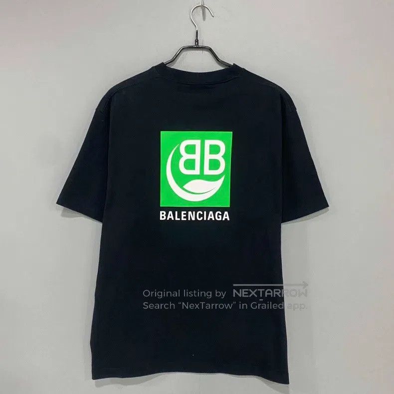 Balenciaga Balenciaga Eco Print Logo Short Sleeve Size US S / EU 44-46 / 1 - 3 Thumbnail