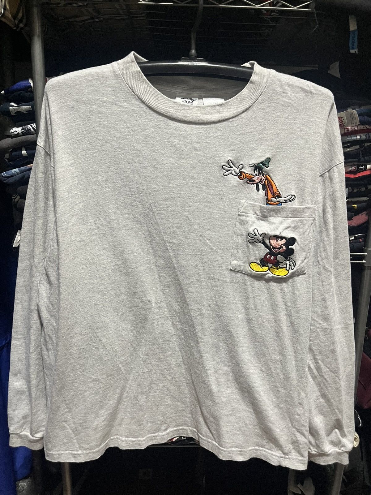 Disney Goofy & Mickey Mouse Disney Store Longsleeve Tee 90s Size US M / EU 48-50 / 2 - 1 Thumbnail