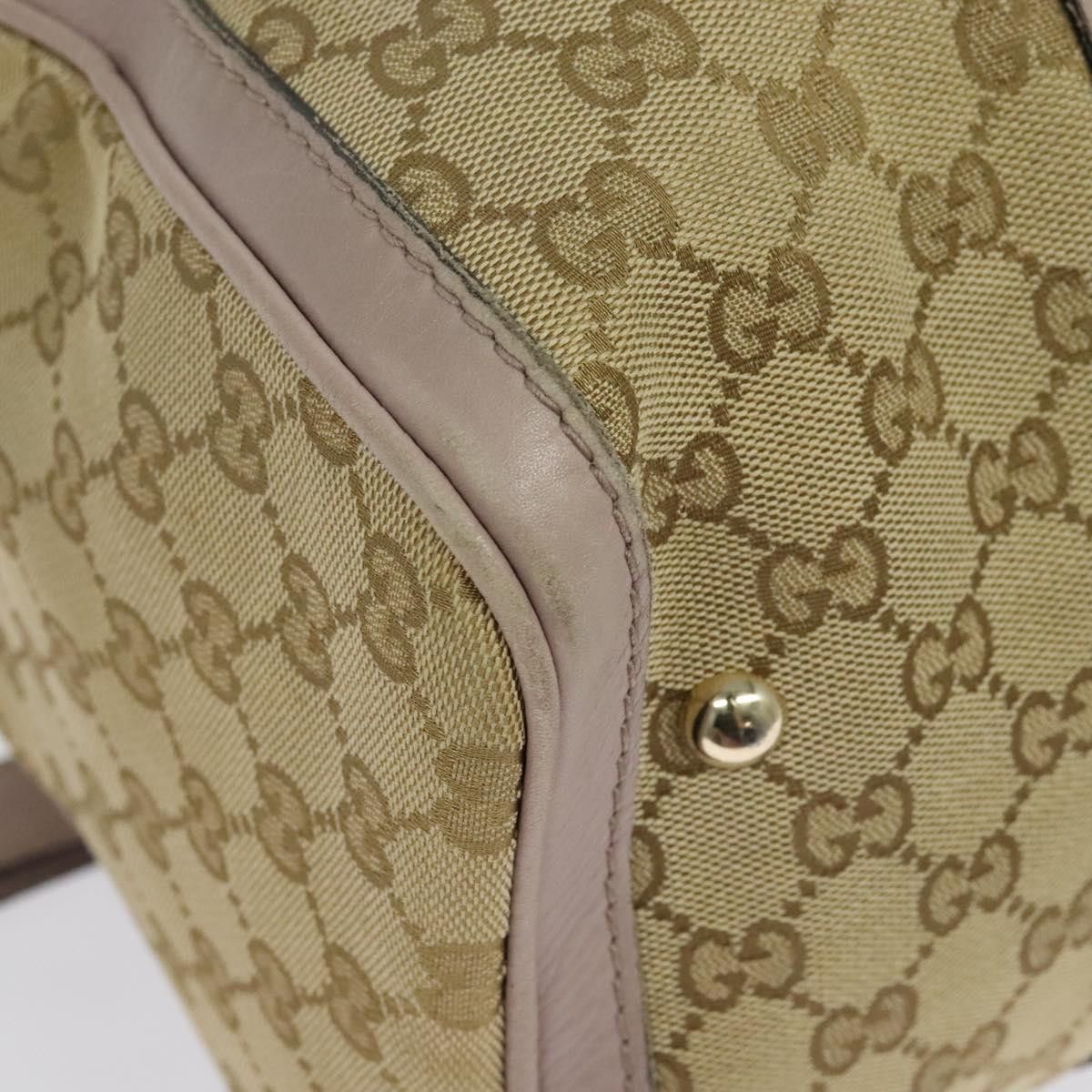 Gucci GUCCI GG Canvas Sherry Line Hand Bag Beige Gold Size ONE SIZE - 14 Thumbnail