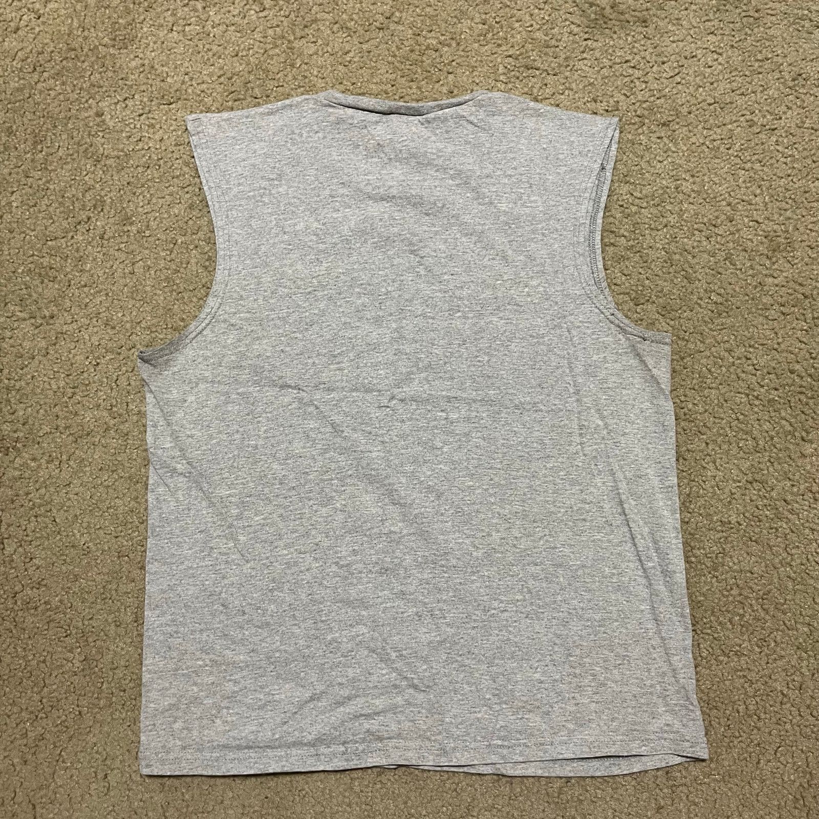 Nike Vintage Nike “Basketball” Cut-Off Tank Top Gray Sleeveless Size US XL / EU 56 / 4 - 2 Thumbnail