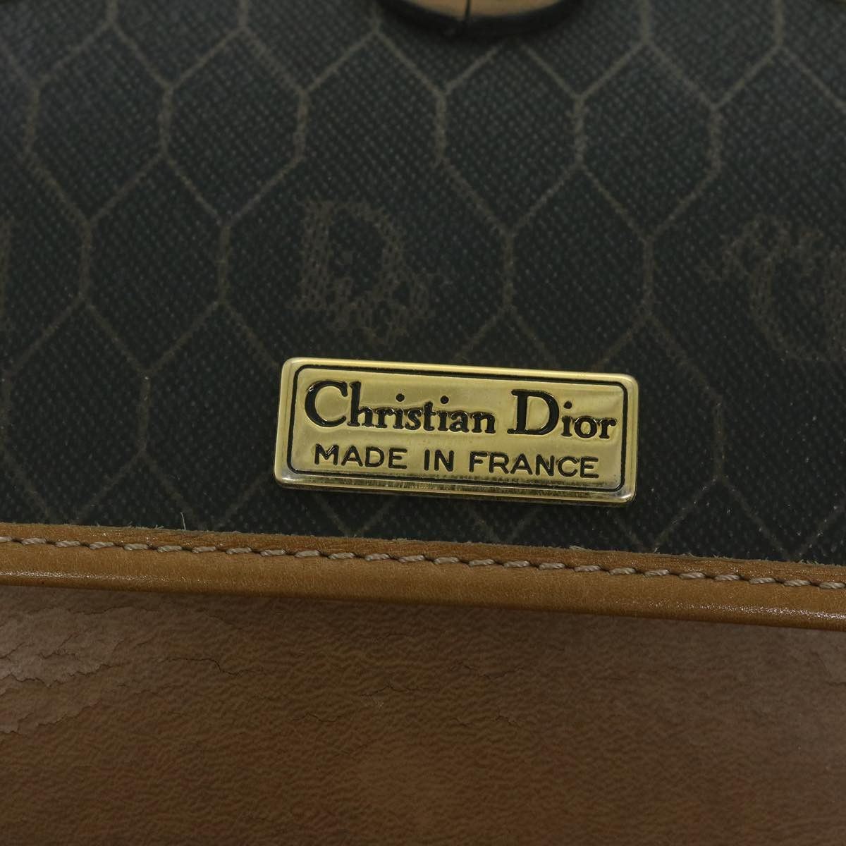 Dior DIOR Honeycomb Canvas Shoulder Bag Pvc Black Size ONE SIZE - 10 Thumbnail