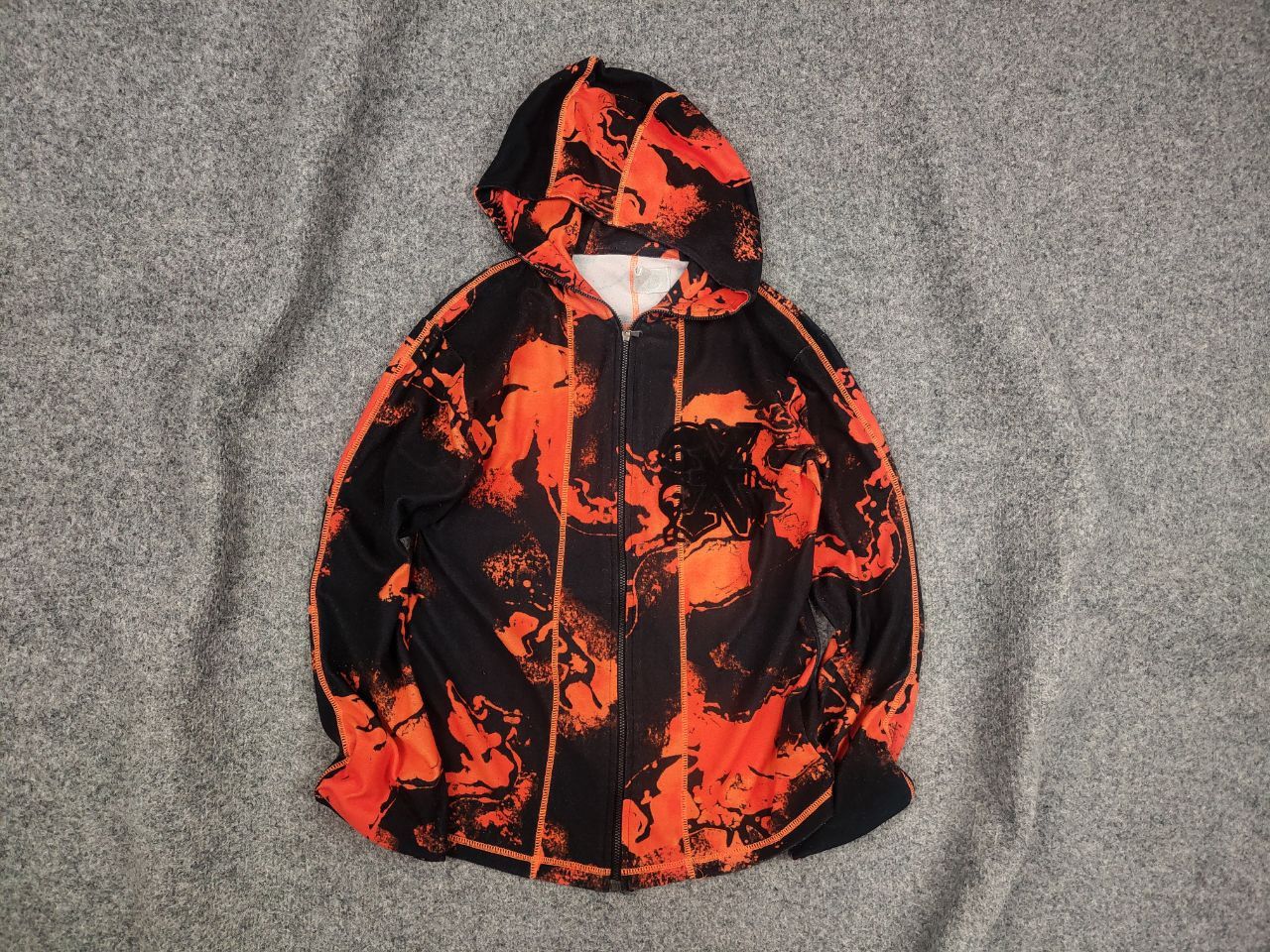 JET SET Vintage Jet Set Japanese Art Zip Fleece Hoodie Y2K Style Size US S / EU 44-46 / 1 - 1 Thumbnail