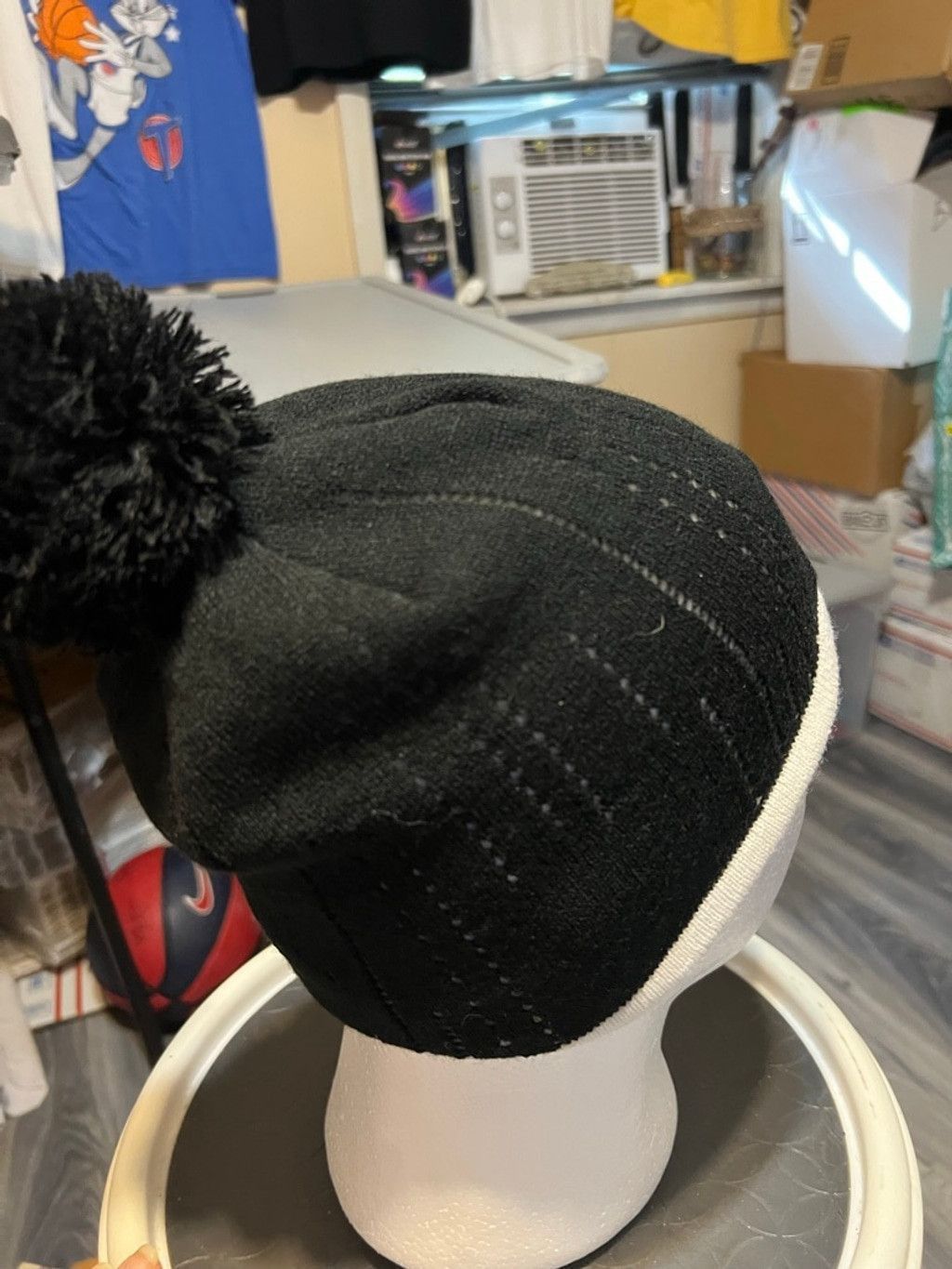 Chase Authentics Men's Chase Authentics 88 Black White Beanie One Size Size ONE SIZE - 4 Thumbnail
