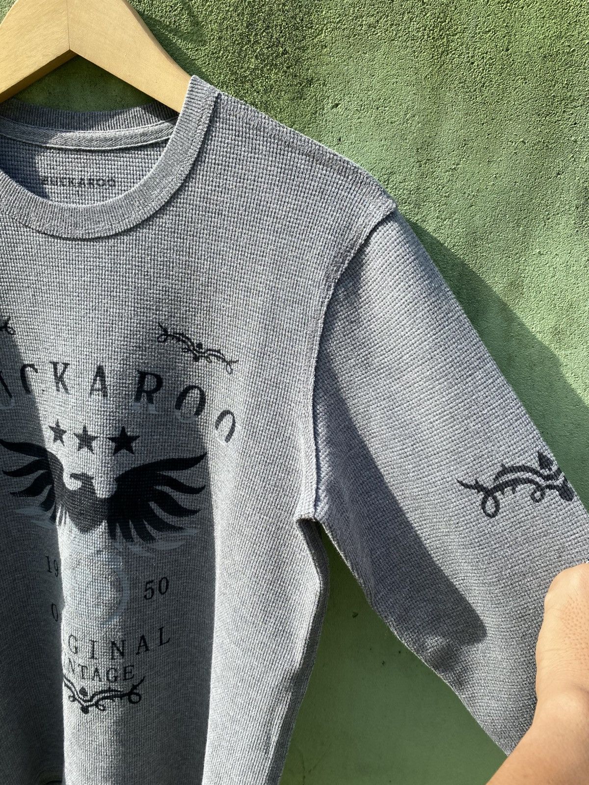 BUCKAROO Buckaroo Vintage Thermal Waffle Knit Eagle Graphic Crewneck Size US L / EU 52-54 / 3 - 4 Thumbnail