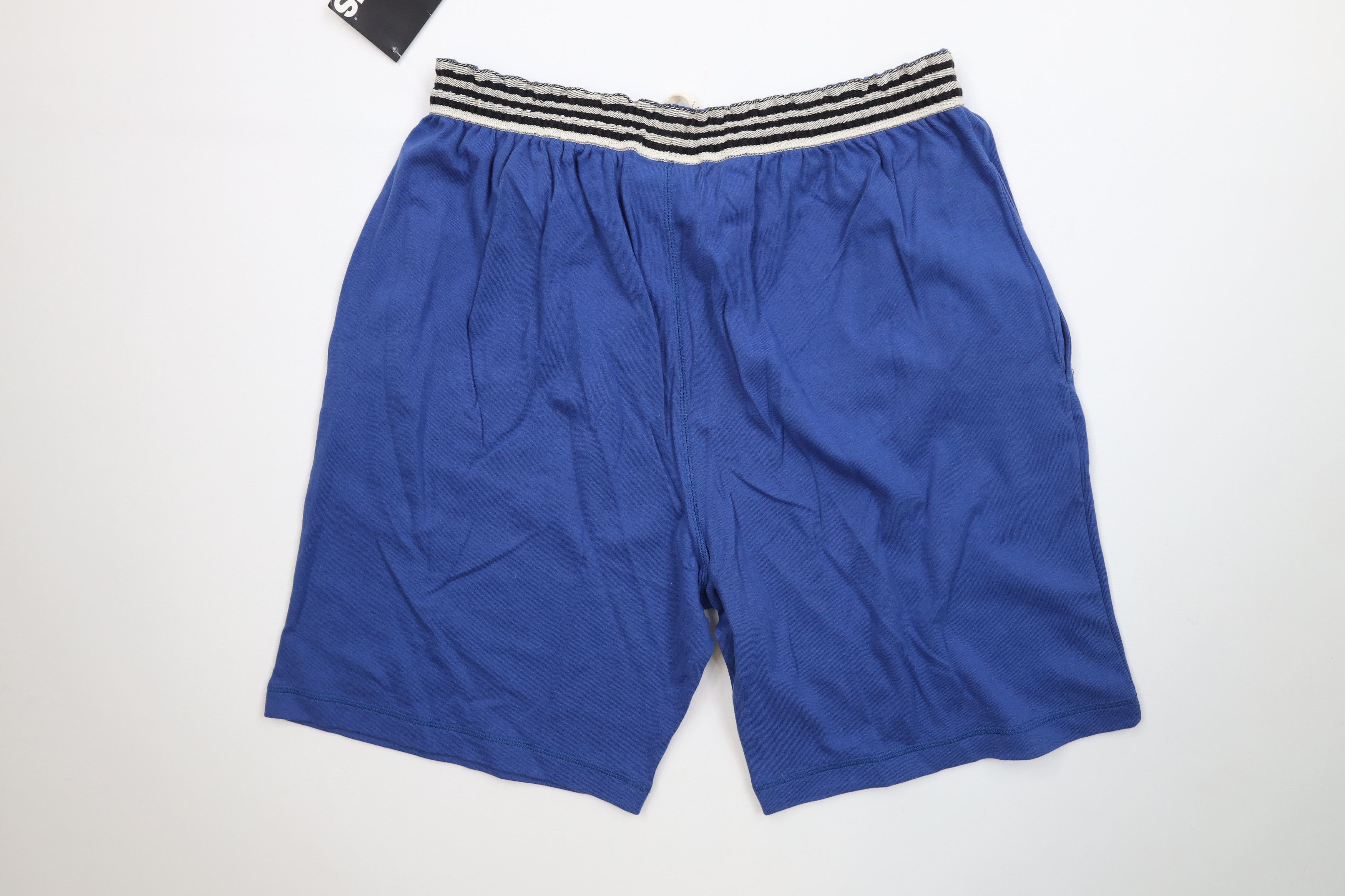 Adidas Deadstock Vintage 90s Adidas Above Knee Shorts Royal Blue Size US 36 / EU 52 - 12 Thumbnail